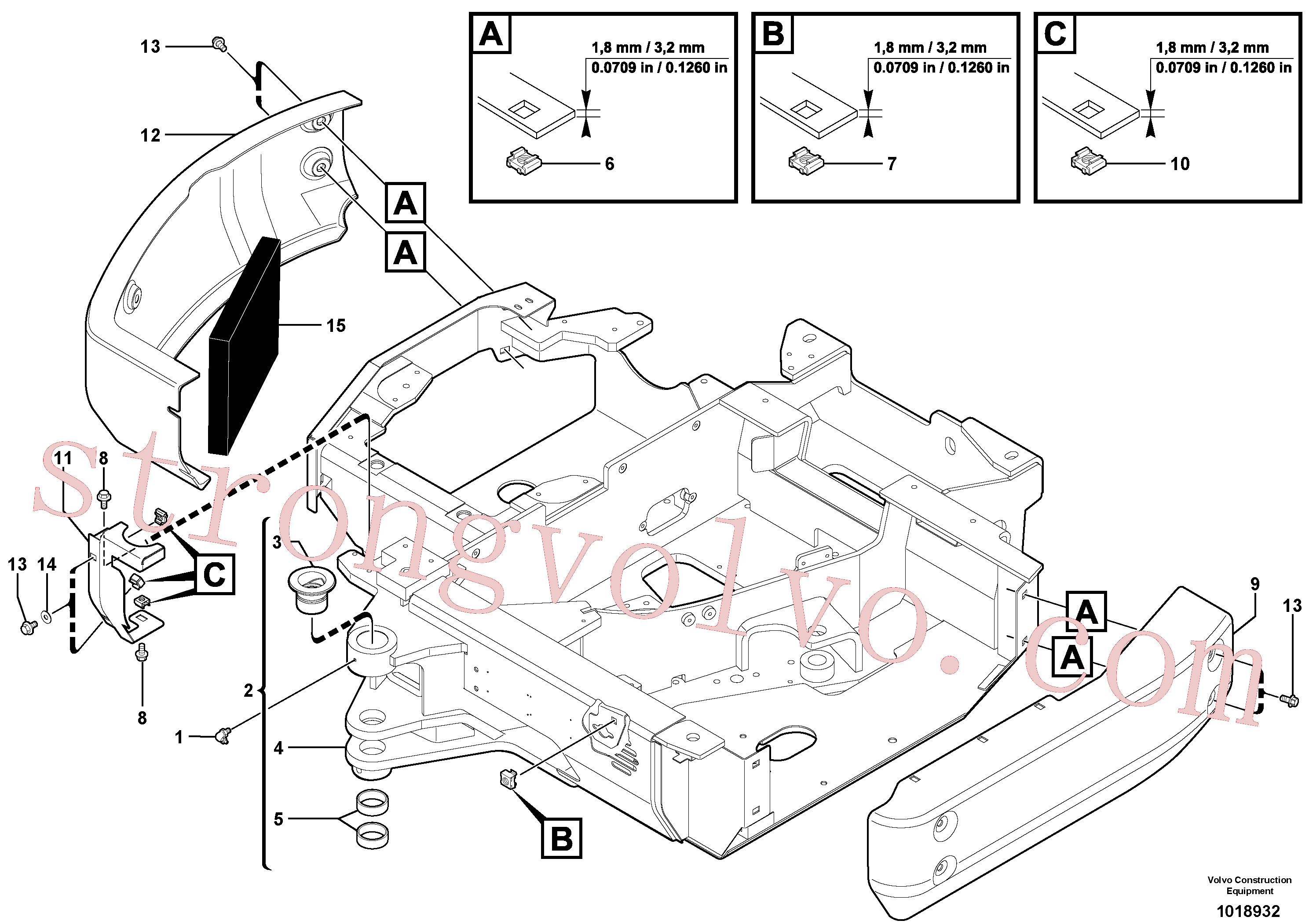 VOE11802303 Volvo Plataforma(1018932 Montagem)