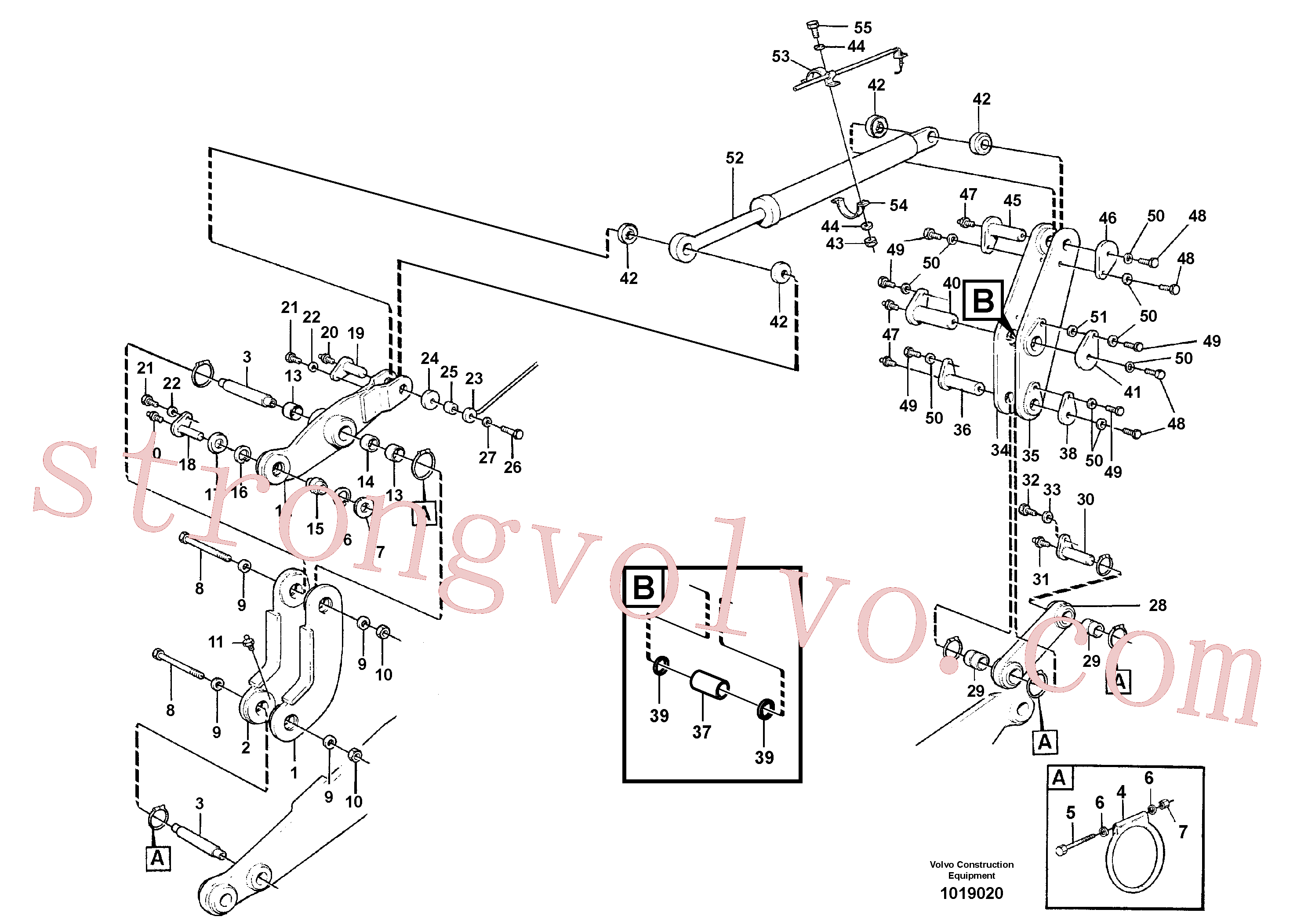 China Made VOE4782563 Retentor rolam articulação Volvo Acessórios para escavadeira