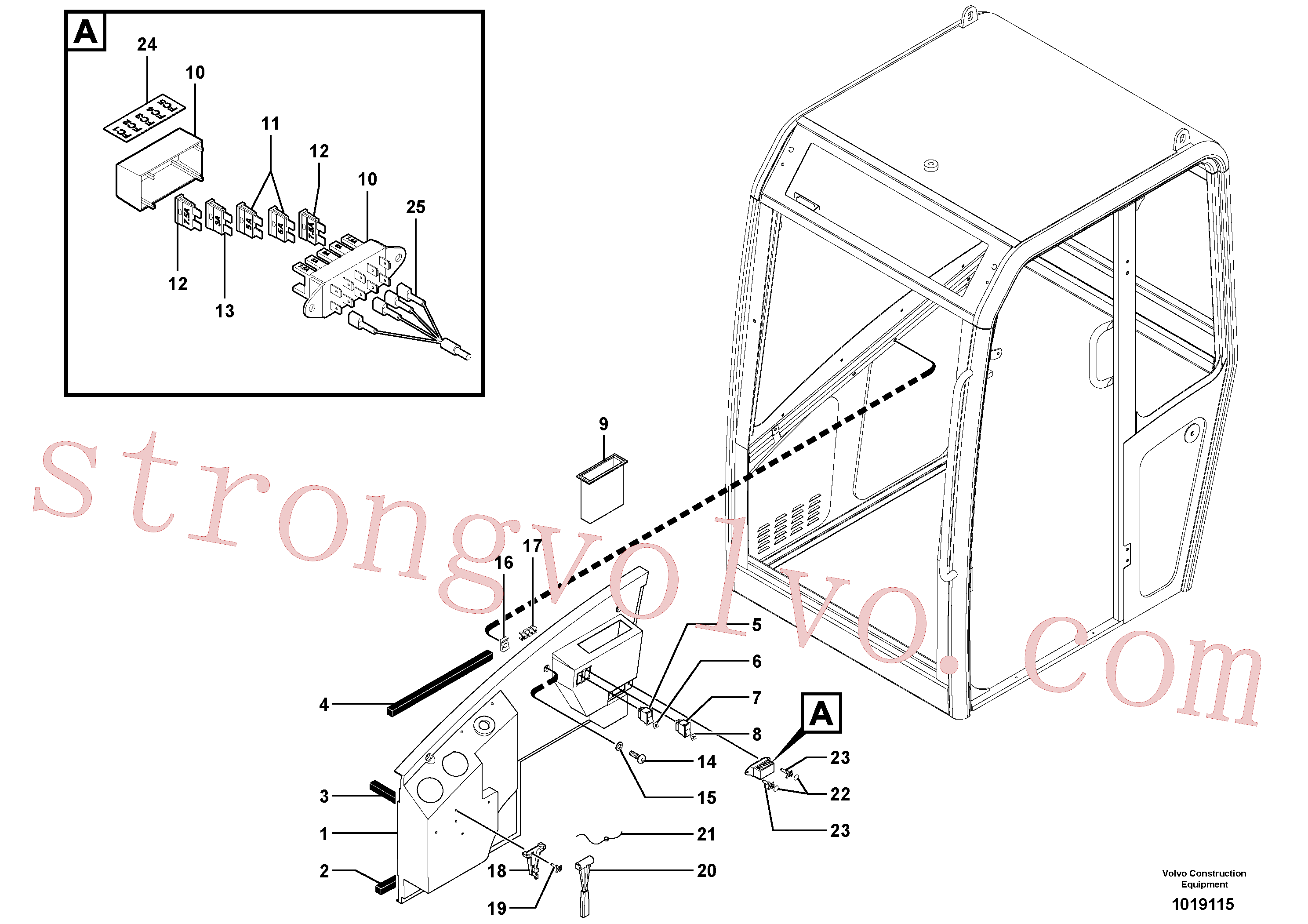 Volvo Montagem ZM2907311 Fusível Acessórios