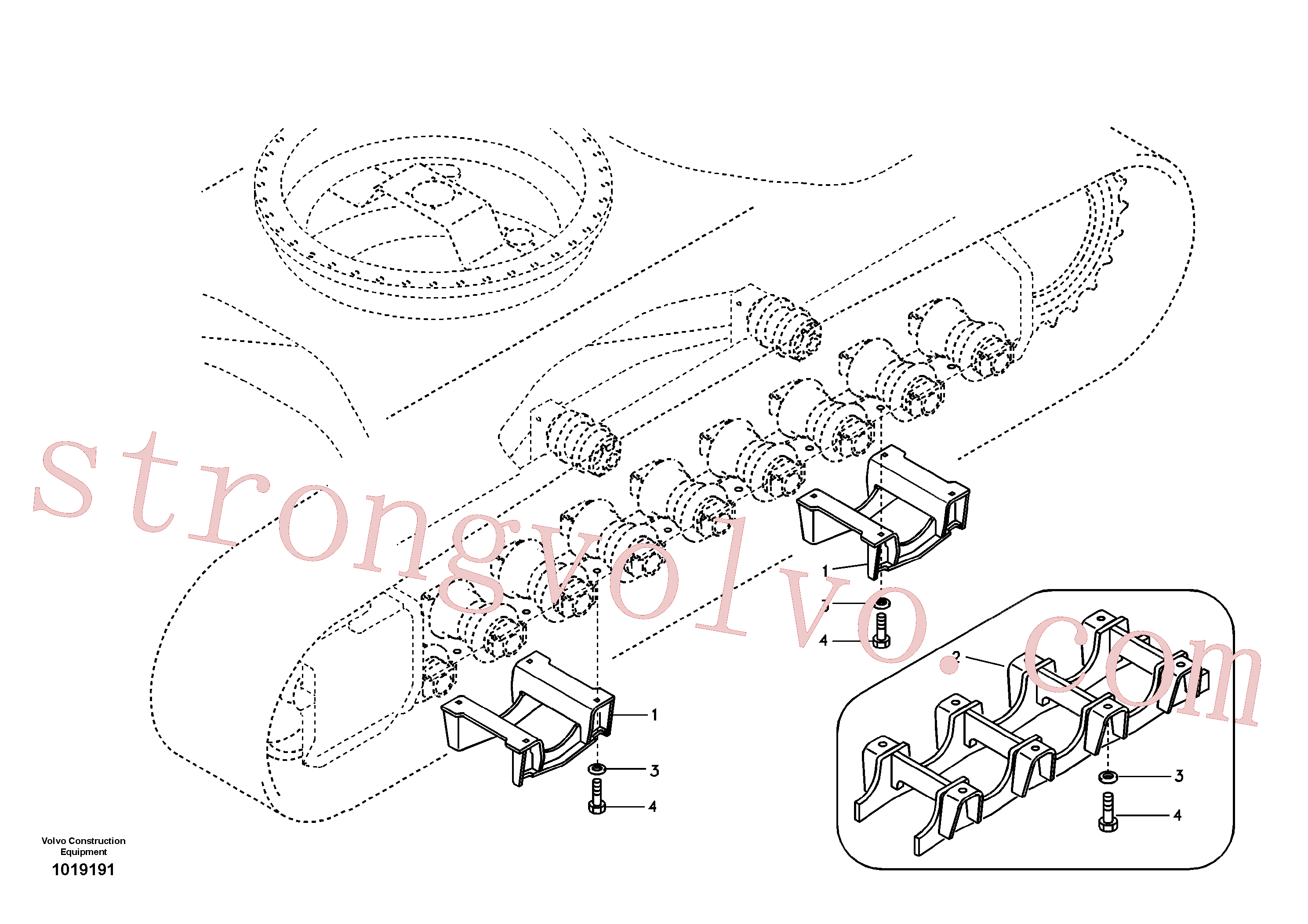 China Made SA9011-12415 Parafuso sextavado Volvo Acessórios para escavadeira