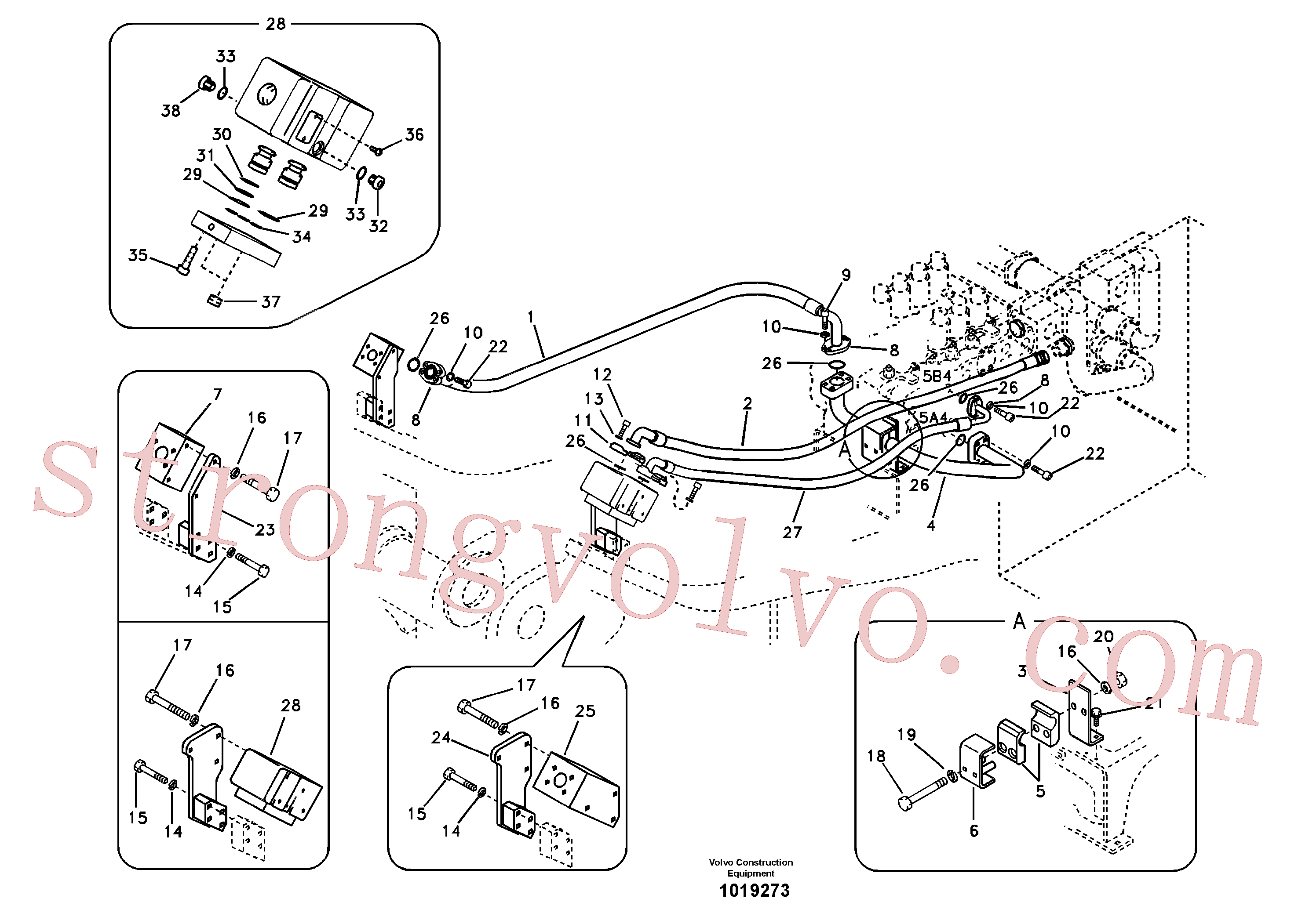 Atacado VOE14513599 Plug Volvo escavadeira