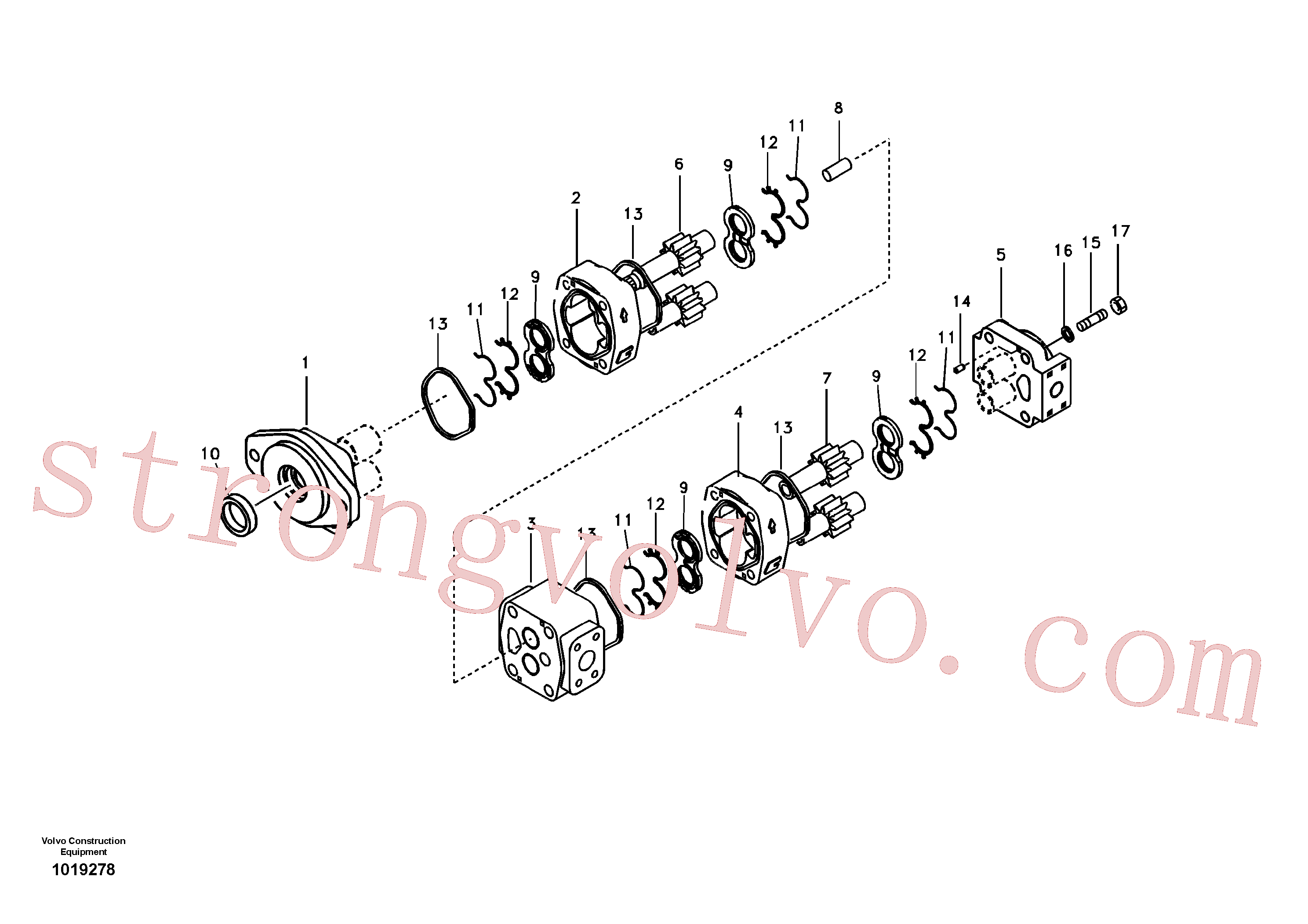 Volvo Montagem VOE14541893 Engrenagem Acessórios