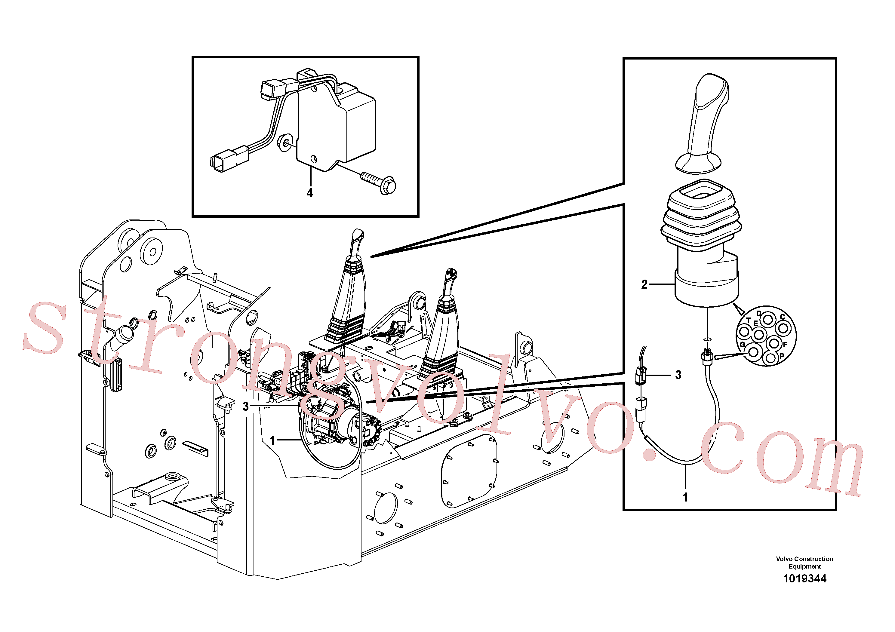 VOE11851455 Volvo Unidade de alarme de marcha-atrás(1019344 Montagem)