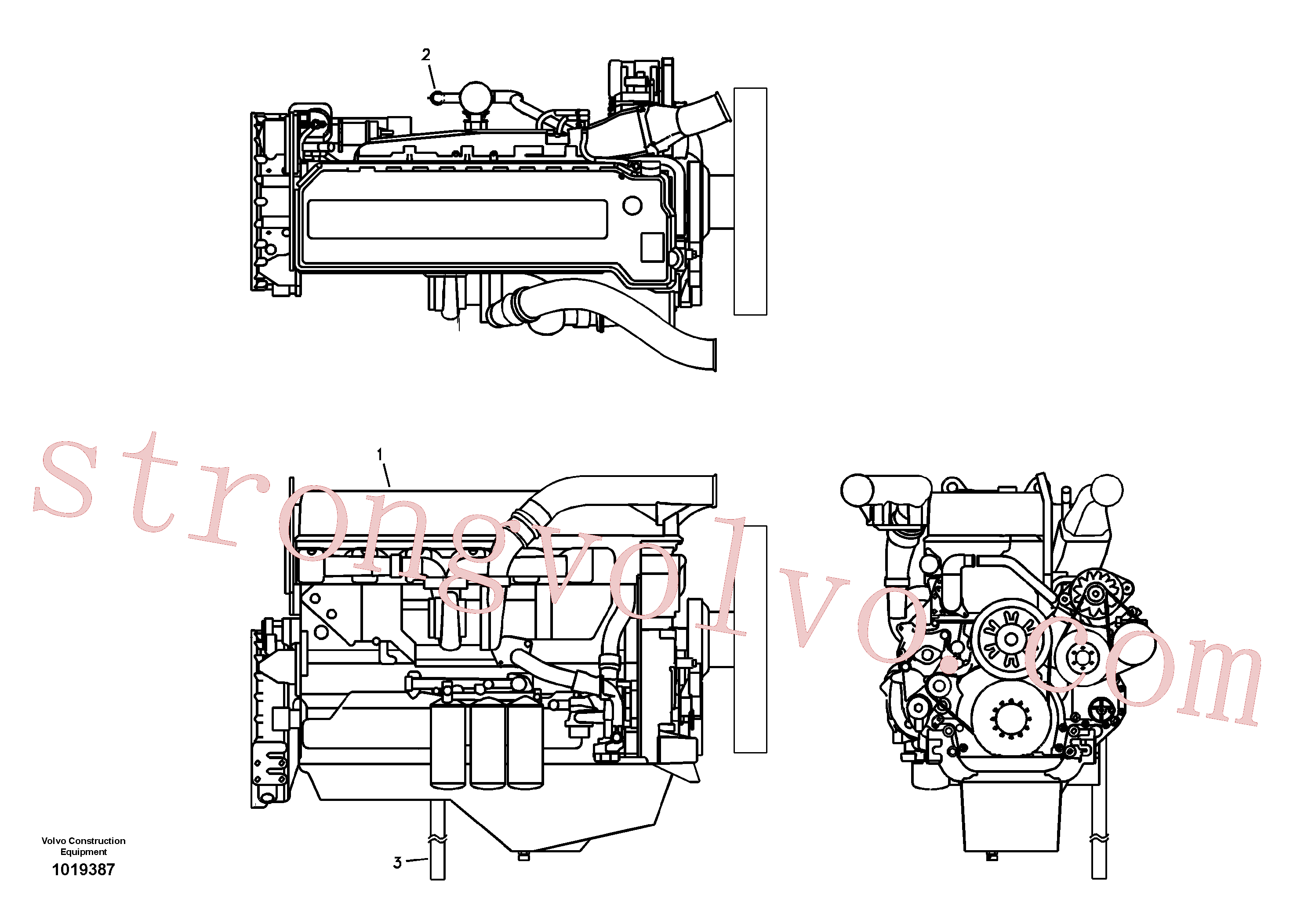SA9312-10175 Volvo Motor(1019387 Montagem)
