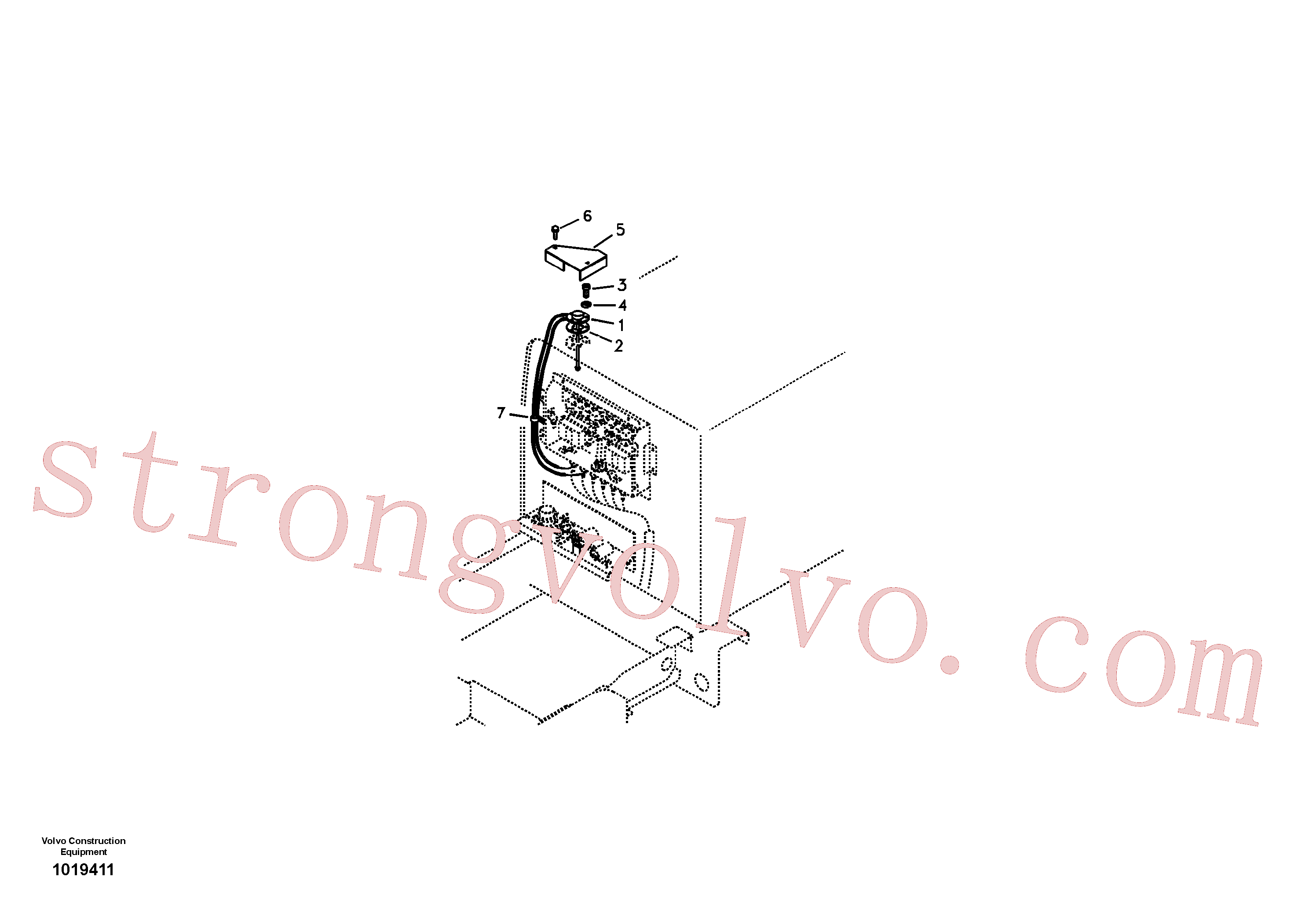 VOE972409 Volvo Sensor eléctrico(1019411 Montagem)