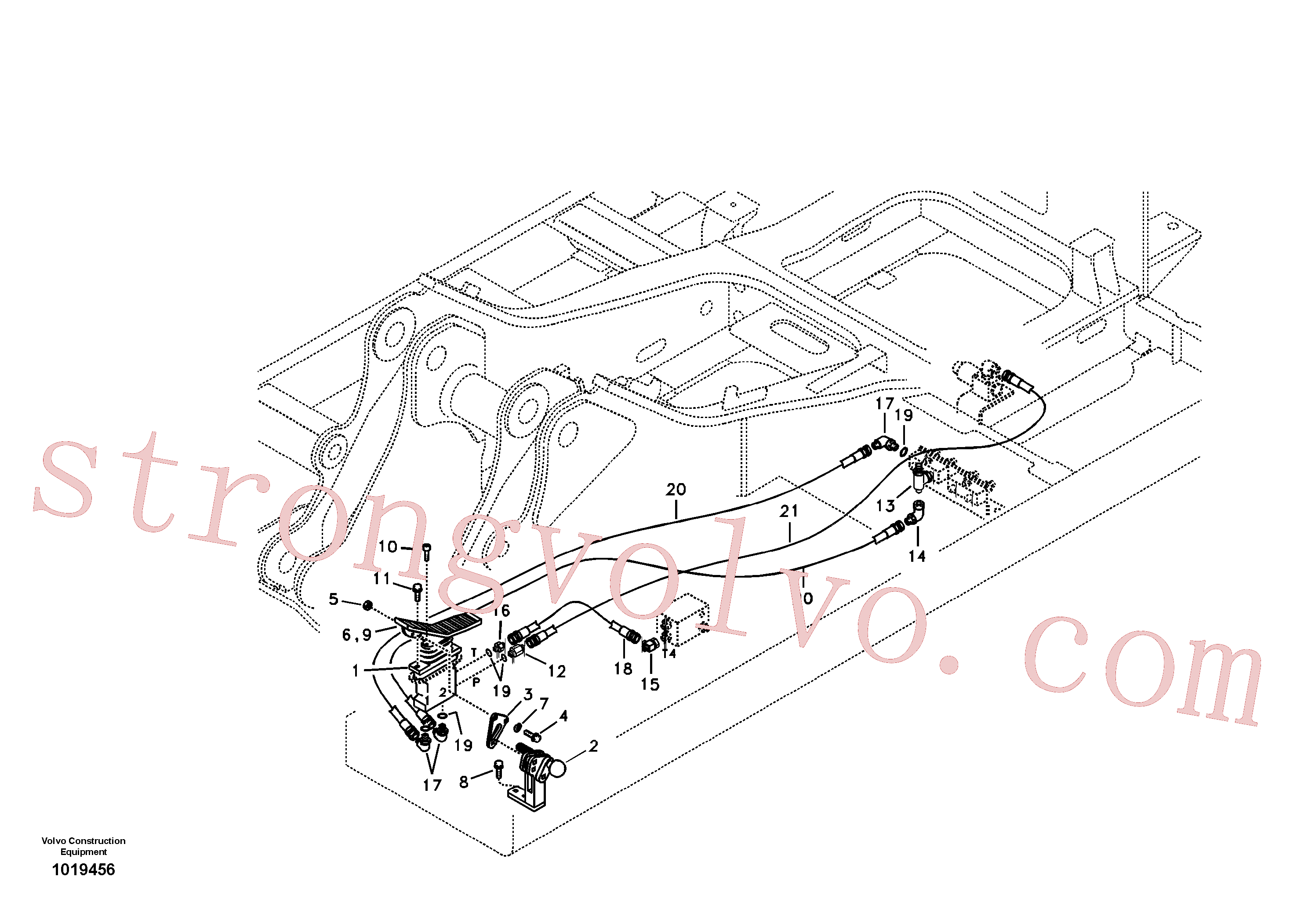 SA9453-02252 Volvo Sistema servomotor, martelo e corte(1019456 Montagem)