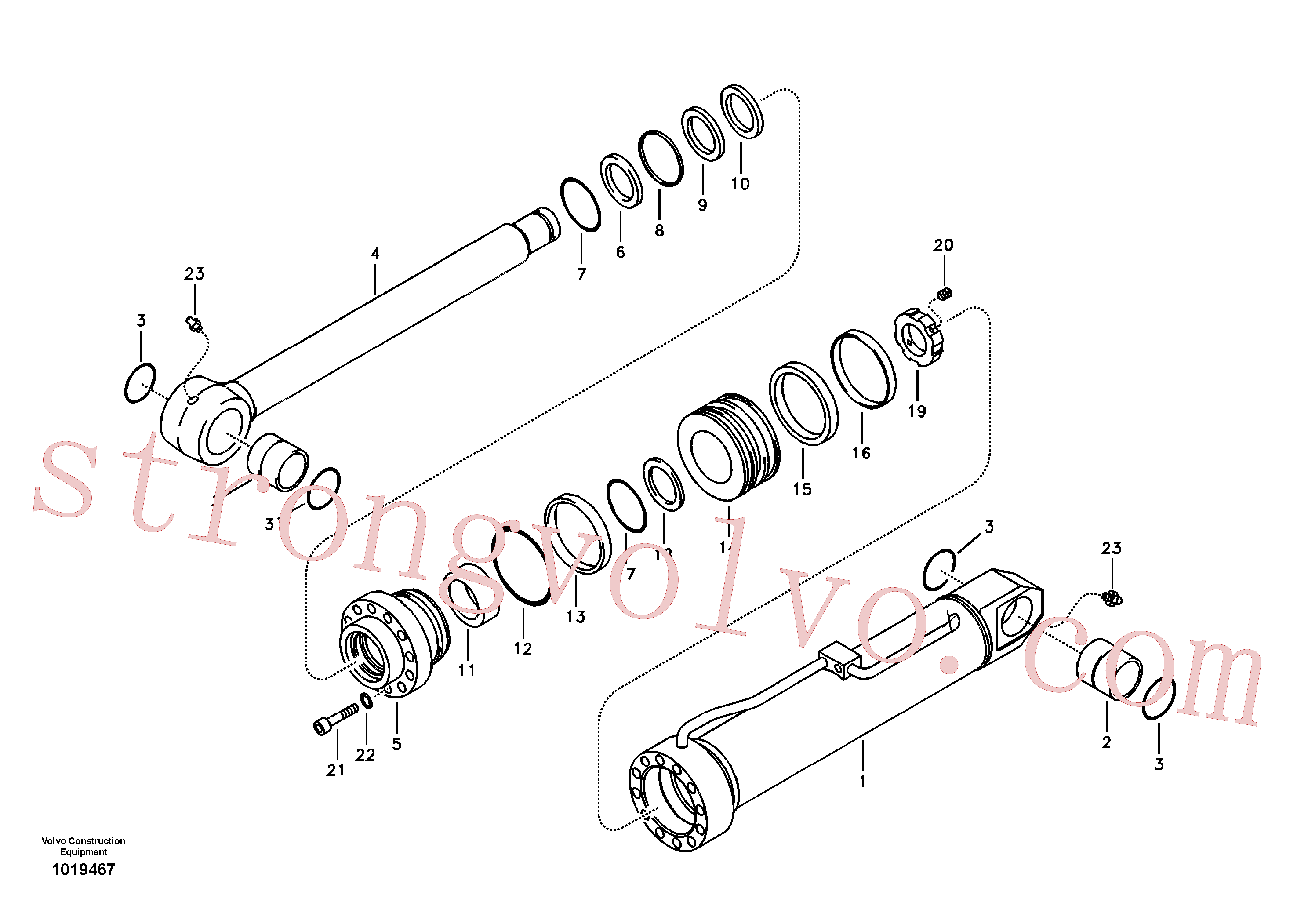 Atacado SA9023-11005 Screw Volvo escavadeira
