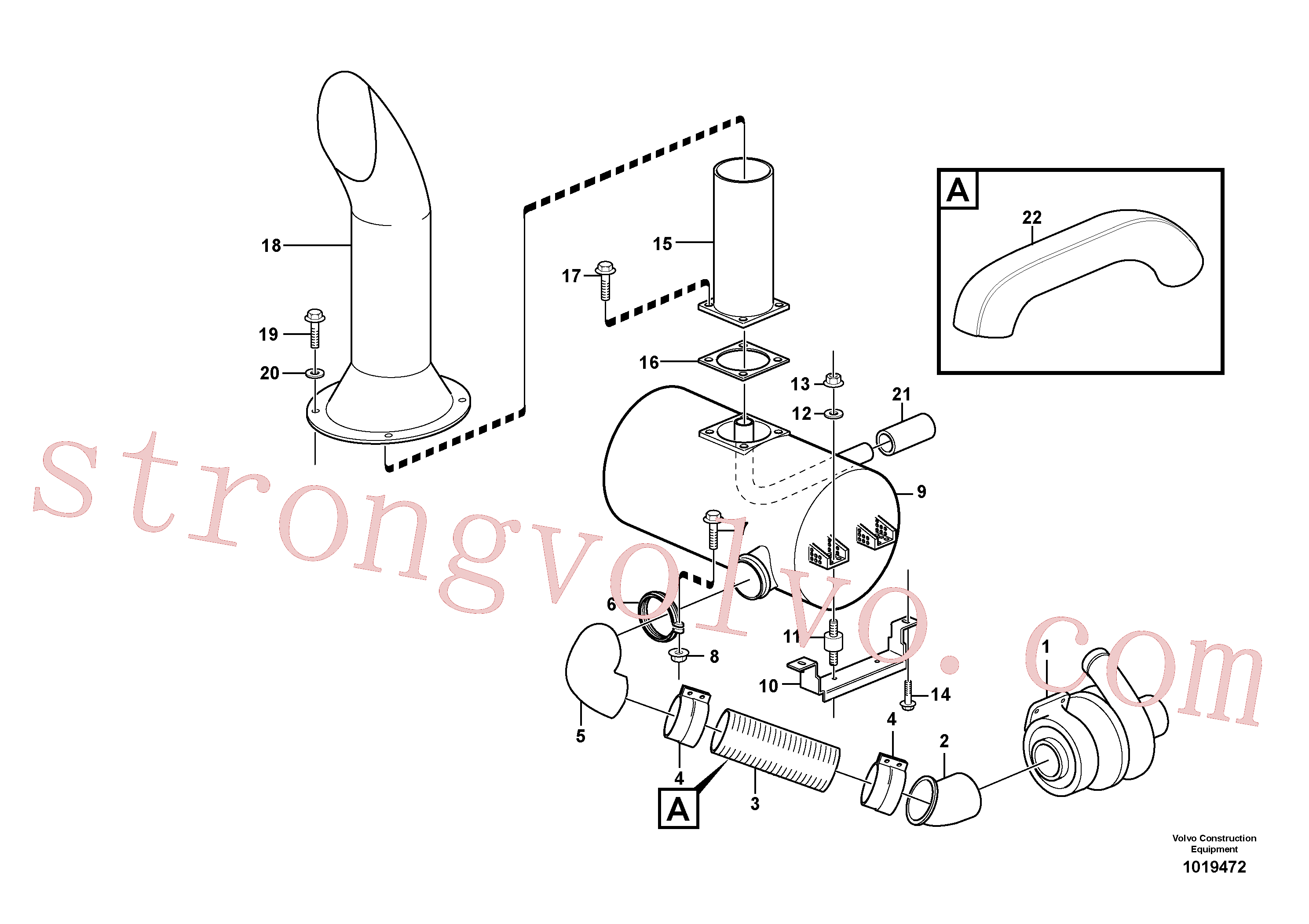 Volvo Montagem VOE11110276 Coxim de borracha Acessórios