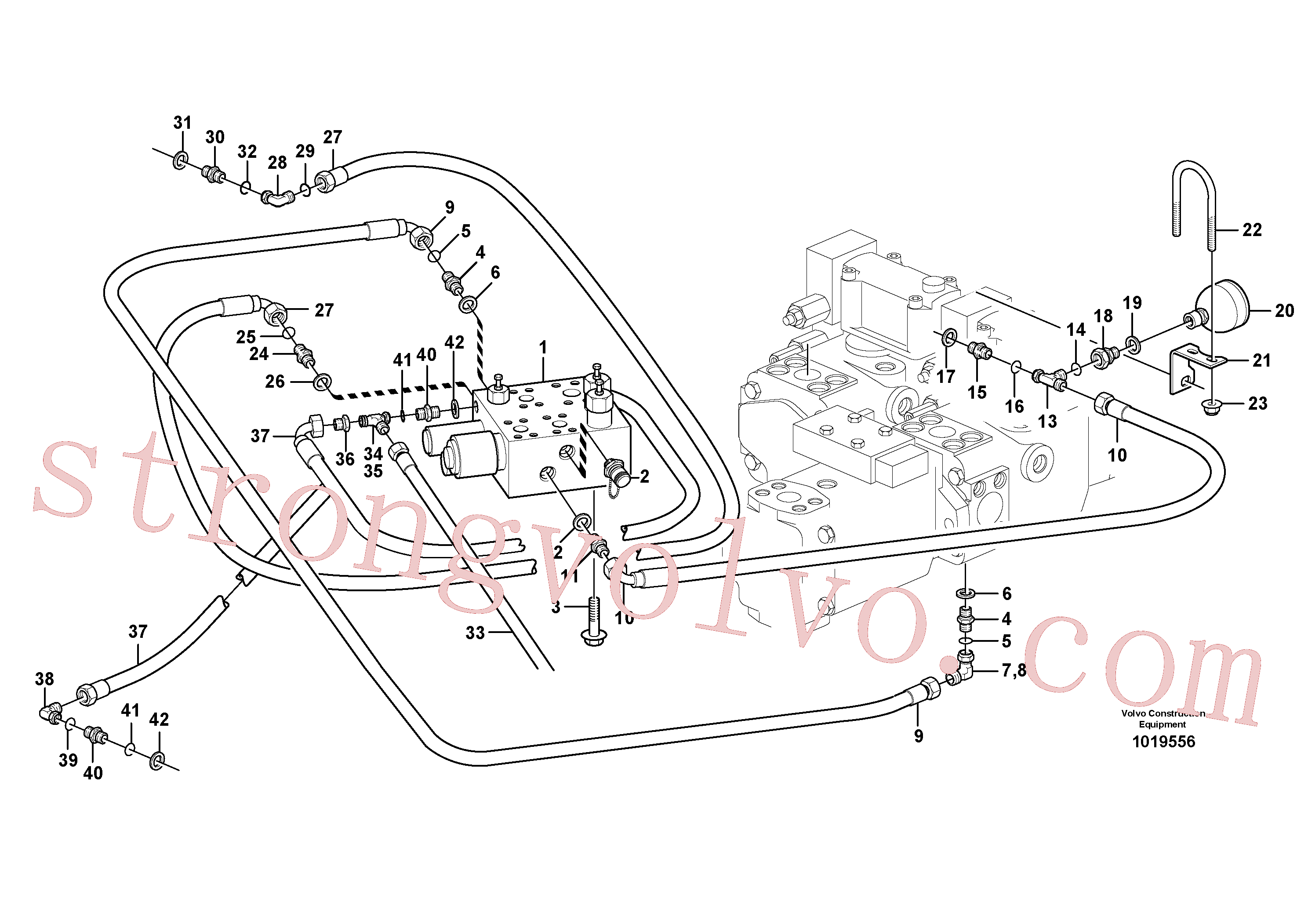 VOE11163086 Volvo Linha de detecção de carga(1019556 Montagem)
