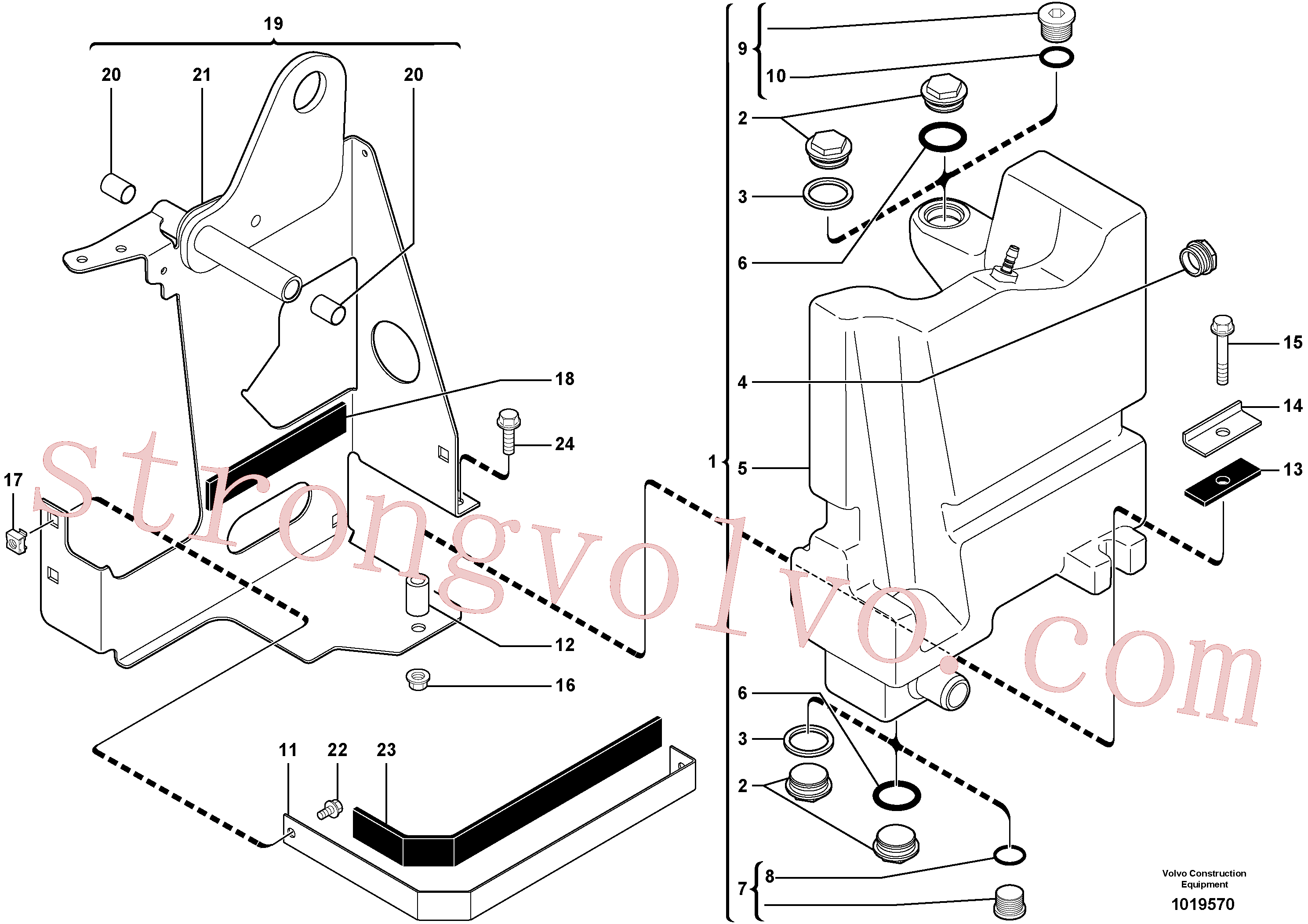 Volvo Montagem PJ5140308 Espaçador Acessórios