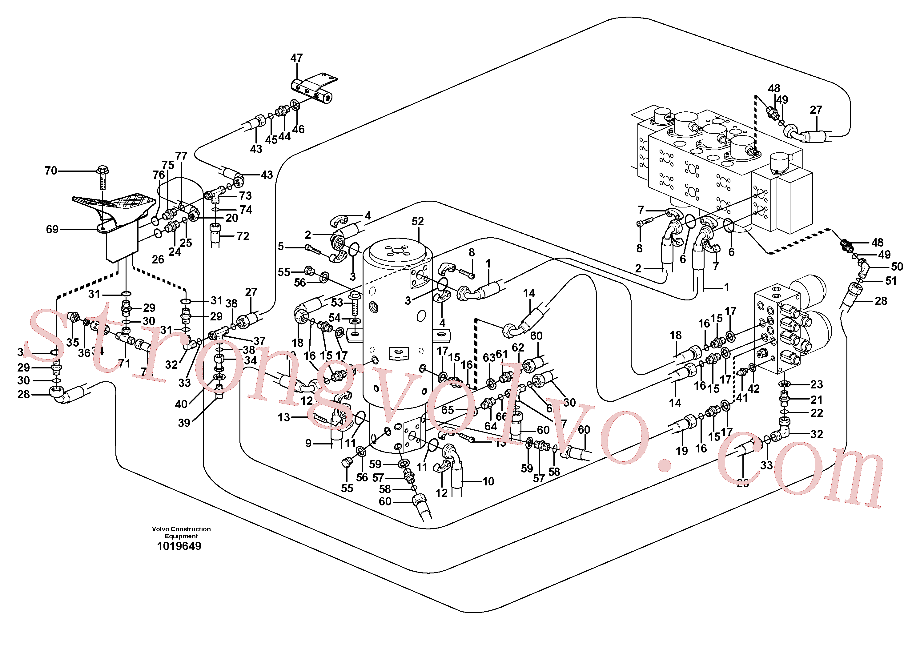 China Made VOE14375479 Mangueira Volvo Acessórios para escavadeira