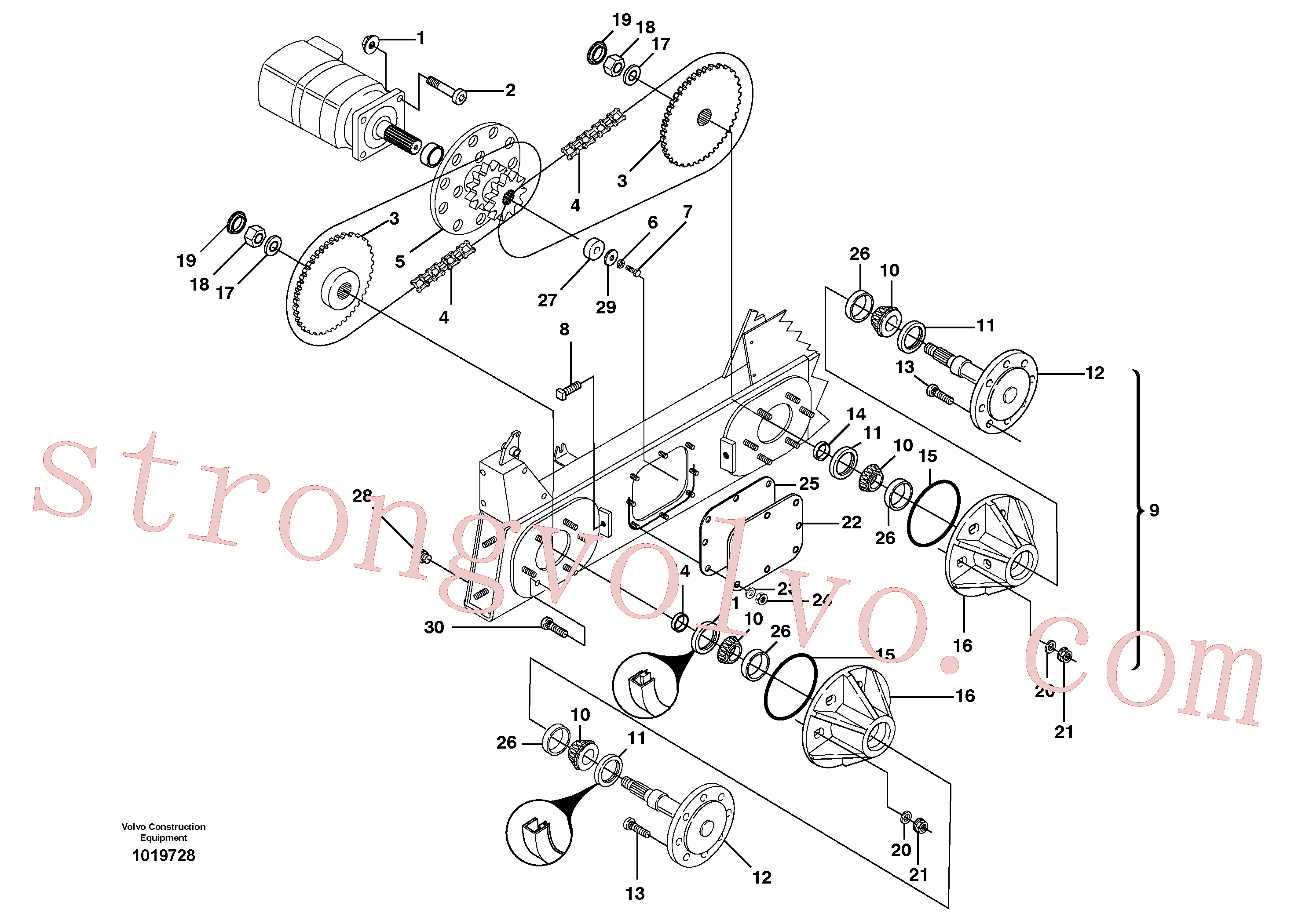 Volvo Acessórios para escavadeira VOE11842915 Prisioneiro Acessórios