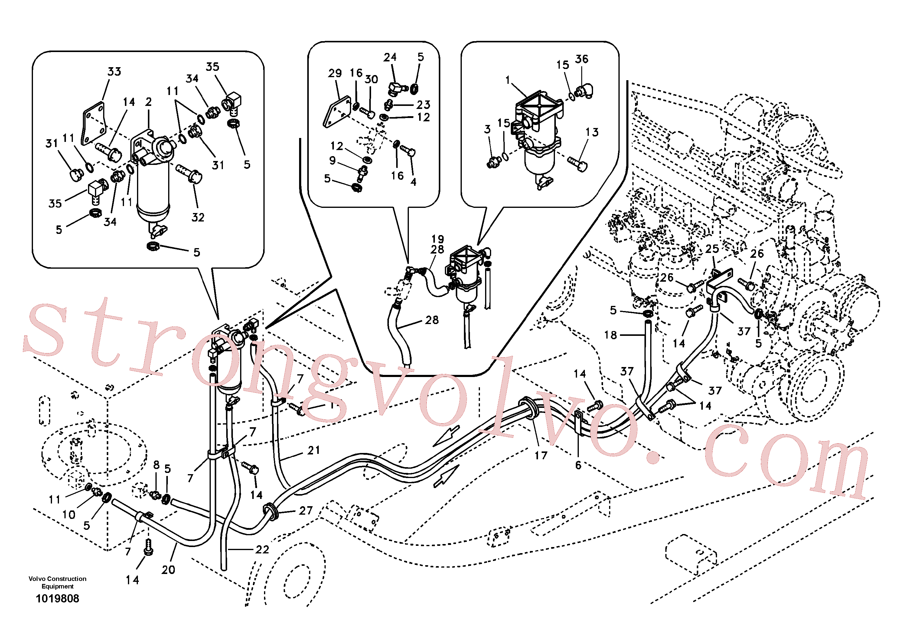 SA9011-20609 Bolt Inscreva-se para Volvo Acessórios para escavadeira