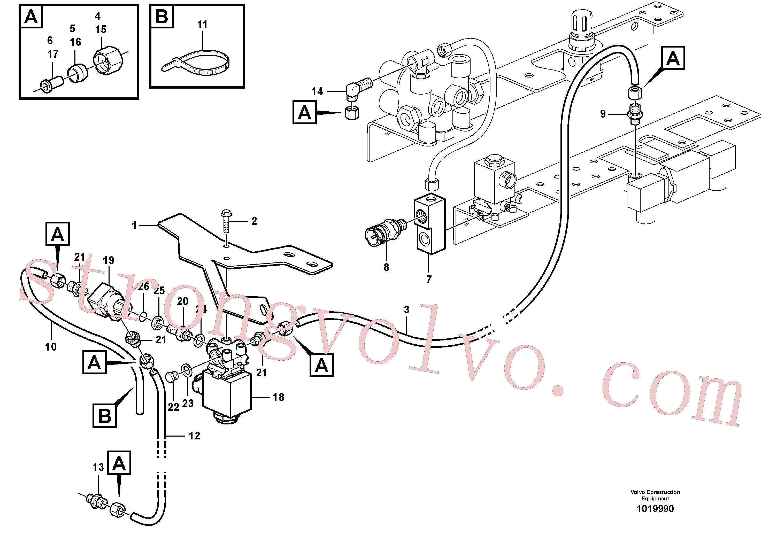 VOE11195122 Volvo Sistema de ar comprimido, unidade automática ATC(1019990 Montagem)