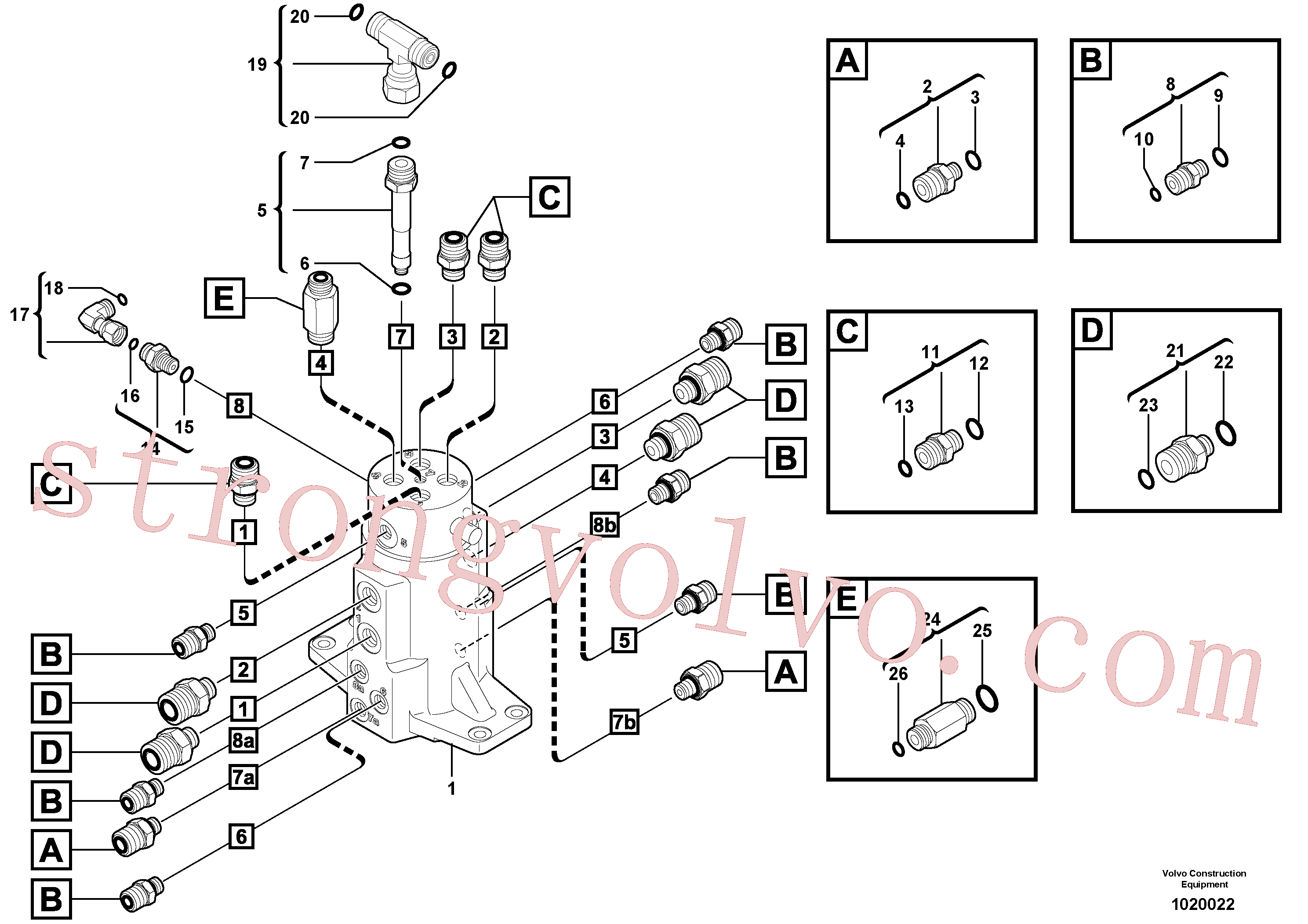 PJ4755020 Volvo Equipamento da junta articulada(1020022 Montagem)