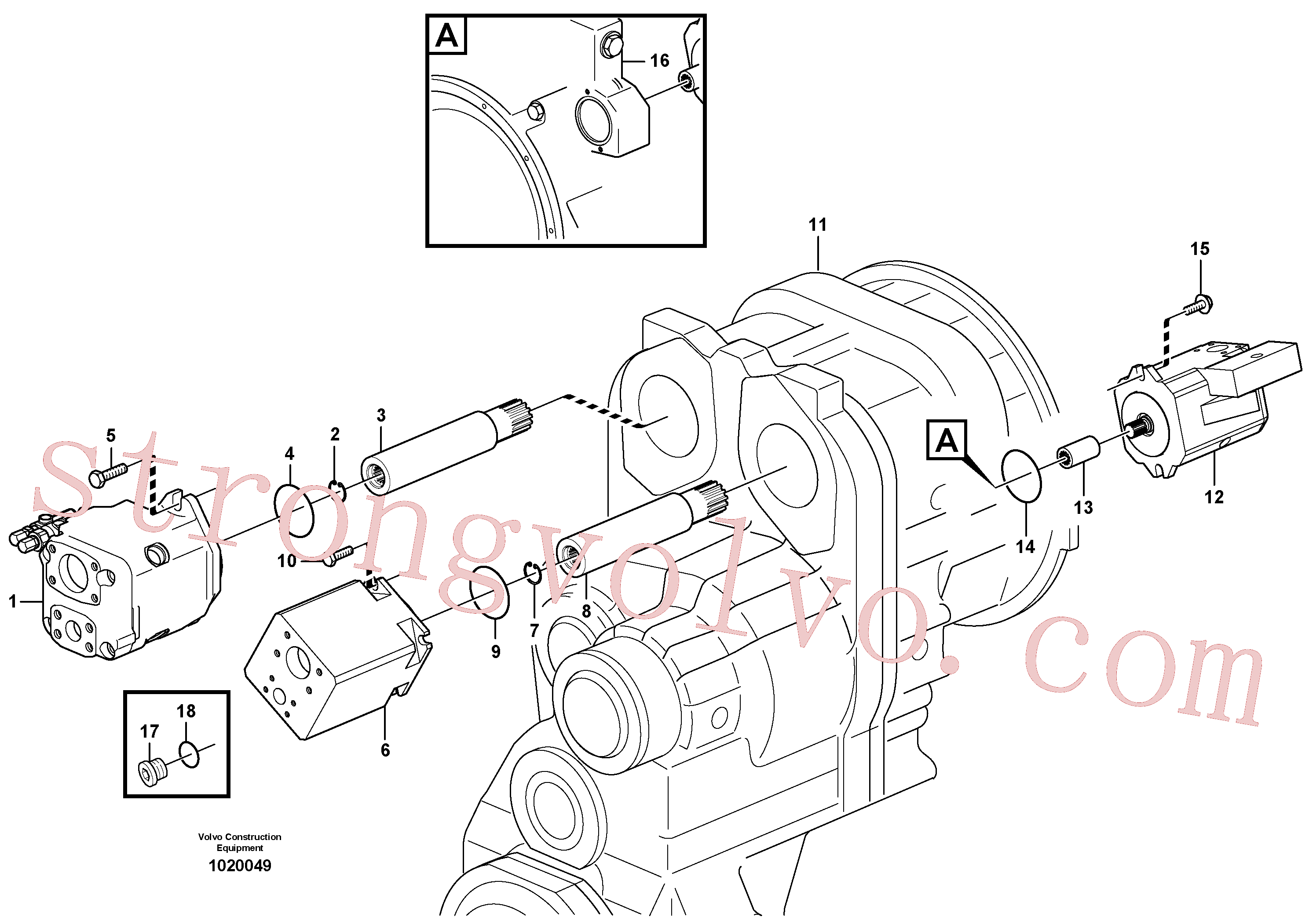 VOE914515 Volvo Bomba hidráulica com acessórios(1020049 Montagem)