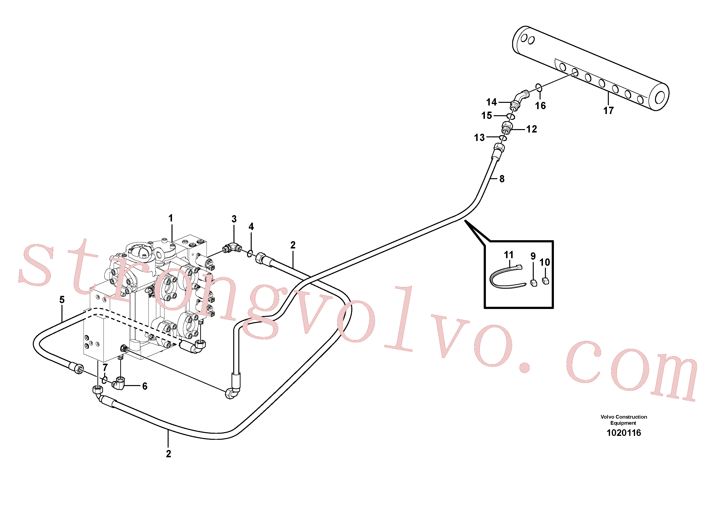 Volvo Acessórios para escavadeira VOE937141 Rockmaster/1SC Acessórios