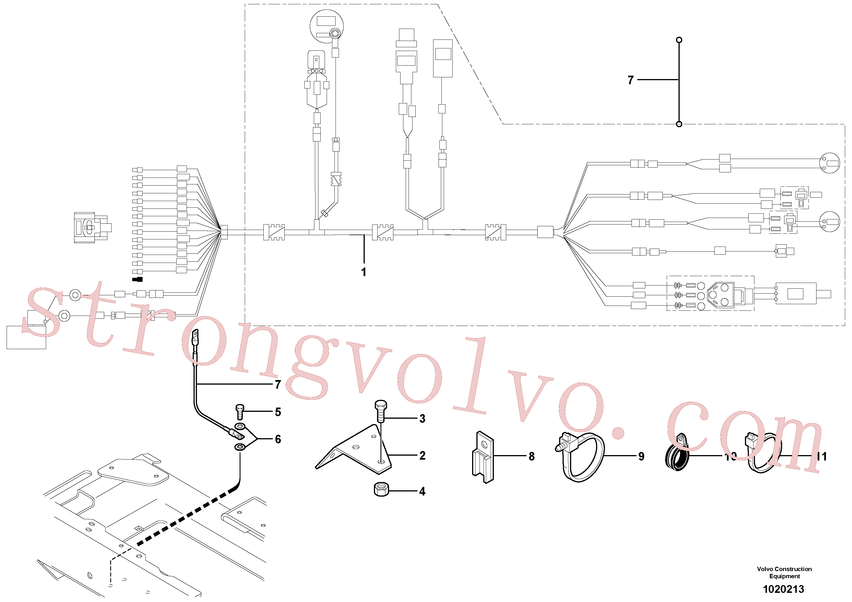 Volvo Montagem PJ4690189 Braçadeira Acessórios