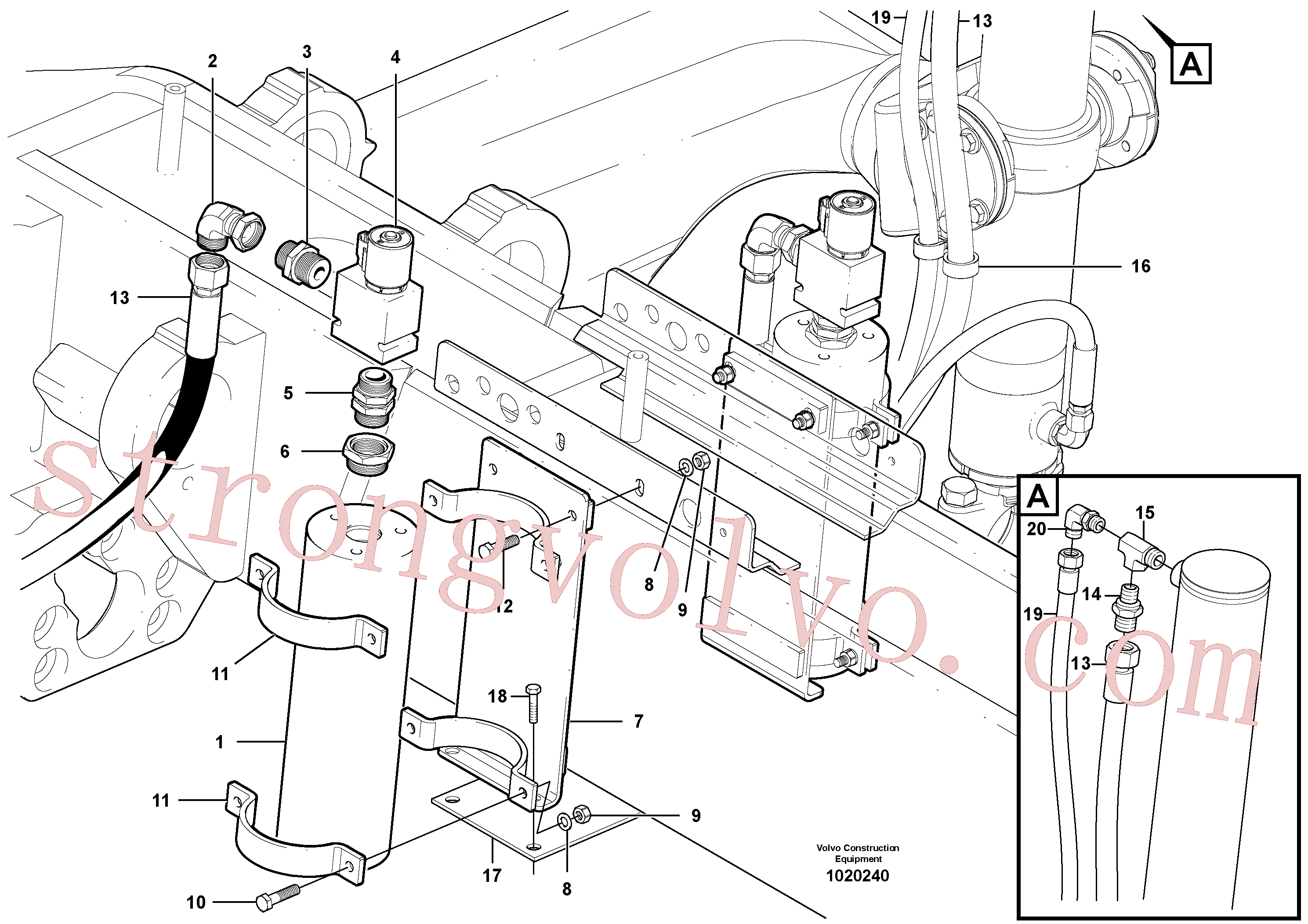 VOE935096 Volvo Acumulador(1020240 Montagem)