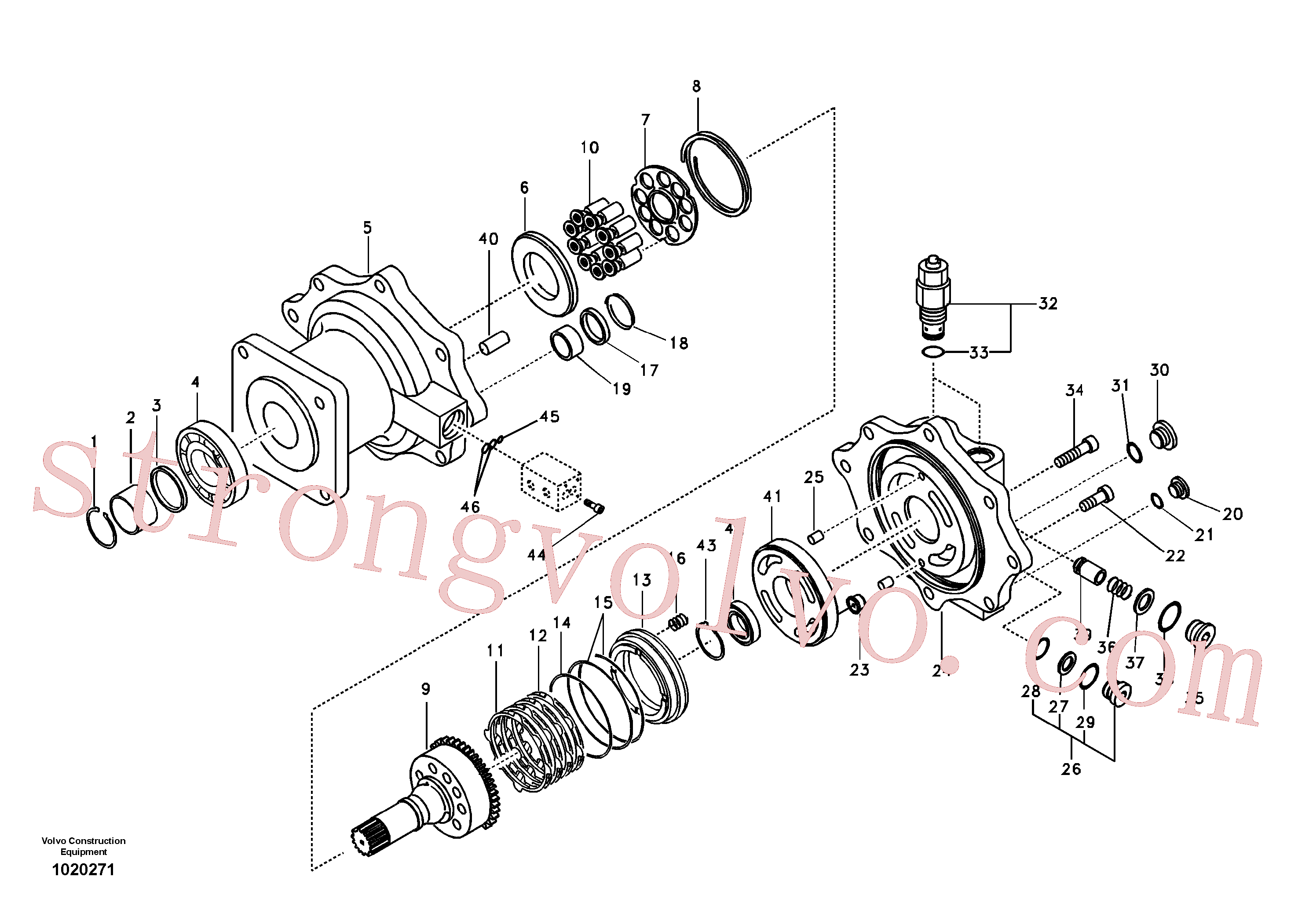Volvo Acessórios para escavadeira SA8230-00900 Seal Acessórios