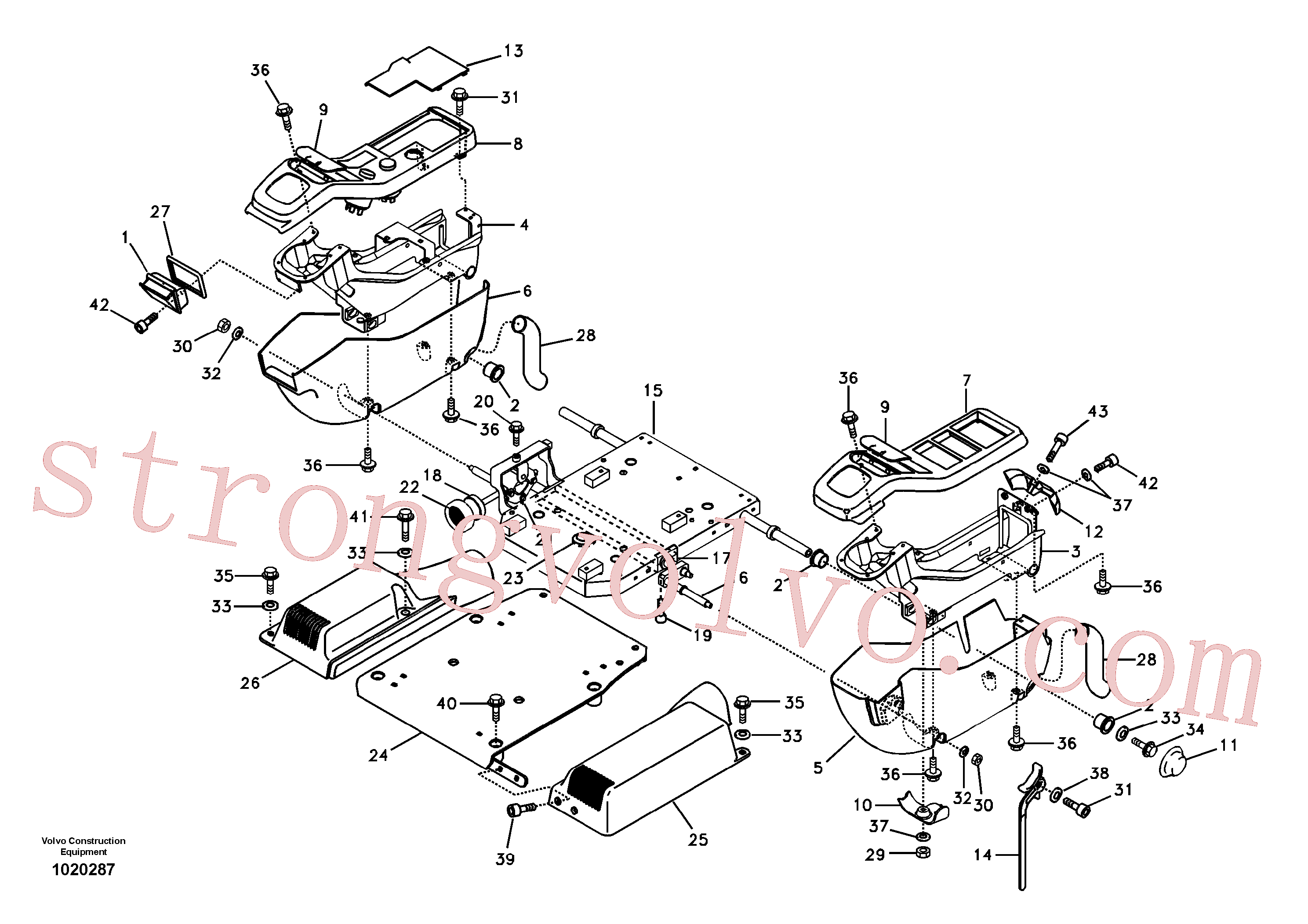 VOE14515539 Volvo Painel de instrumentos, painel de comando(1020287 Montagem)