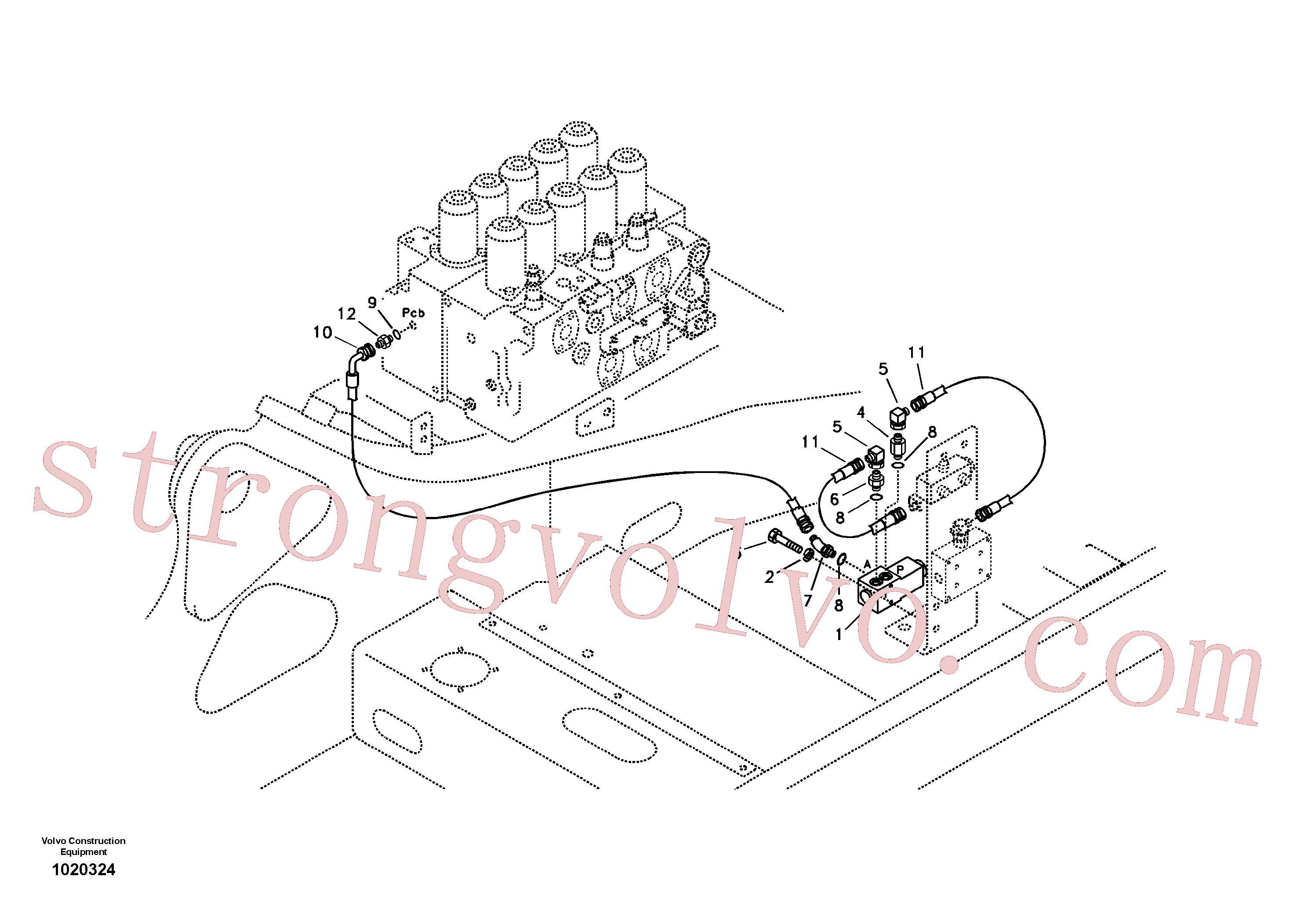 SA9453-02242 Pilot Inscreva-se para Volvo Acessórios para escavadeira