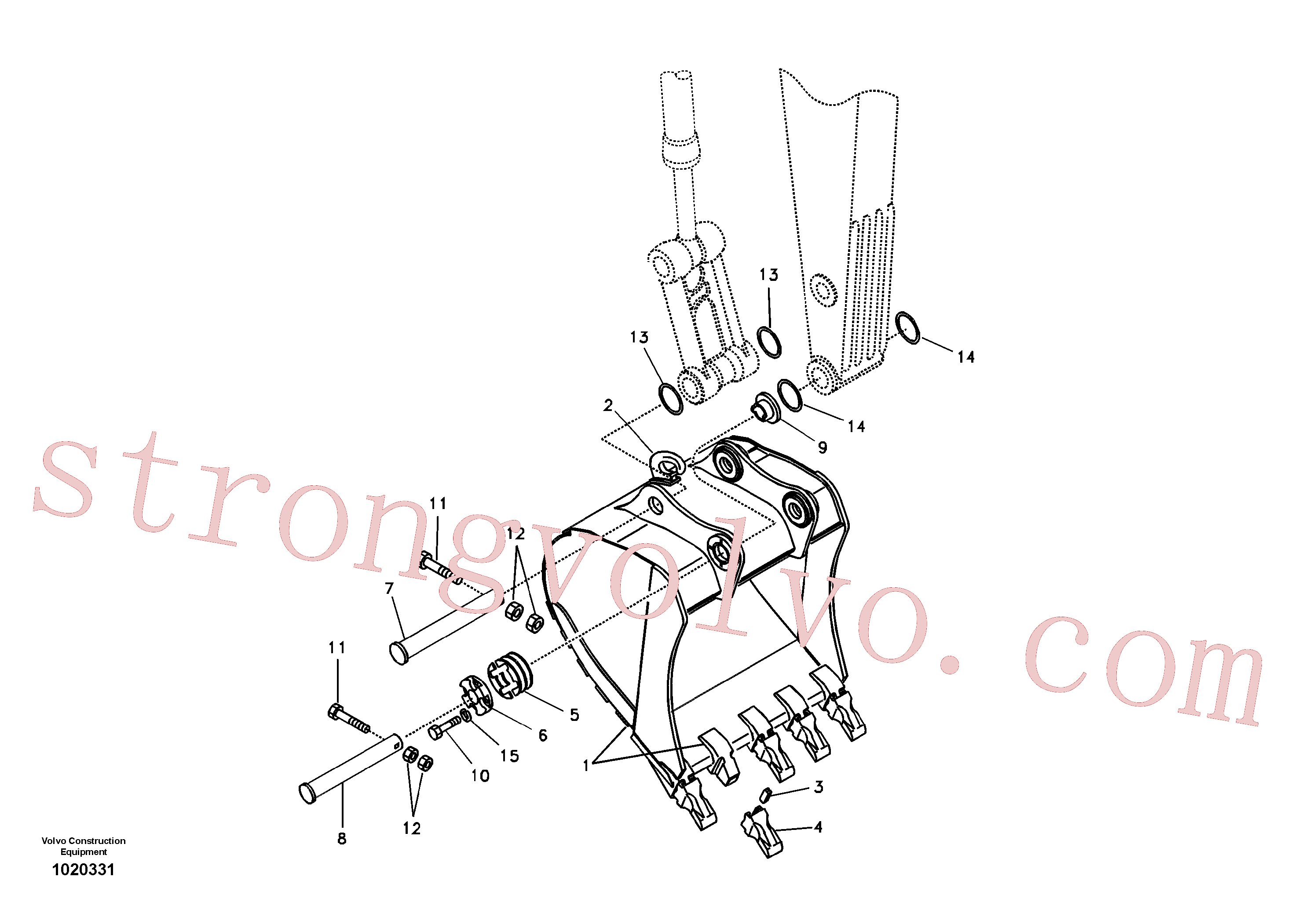 VOE14555474 Caçamba normal Volvo escavadeira
