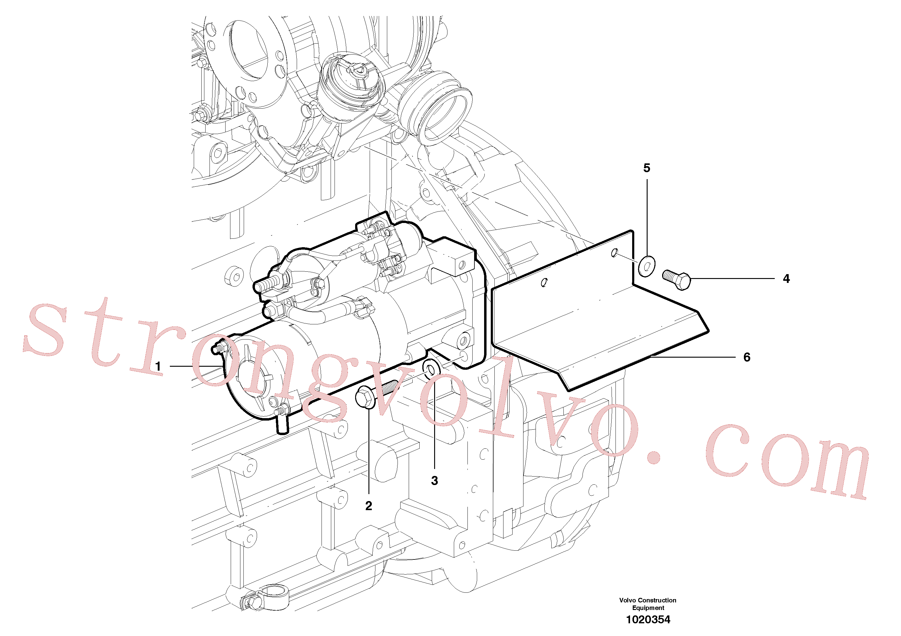 Volvo Acessórios para escavadeira VOE20459061 Arruela Acessórios