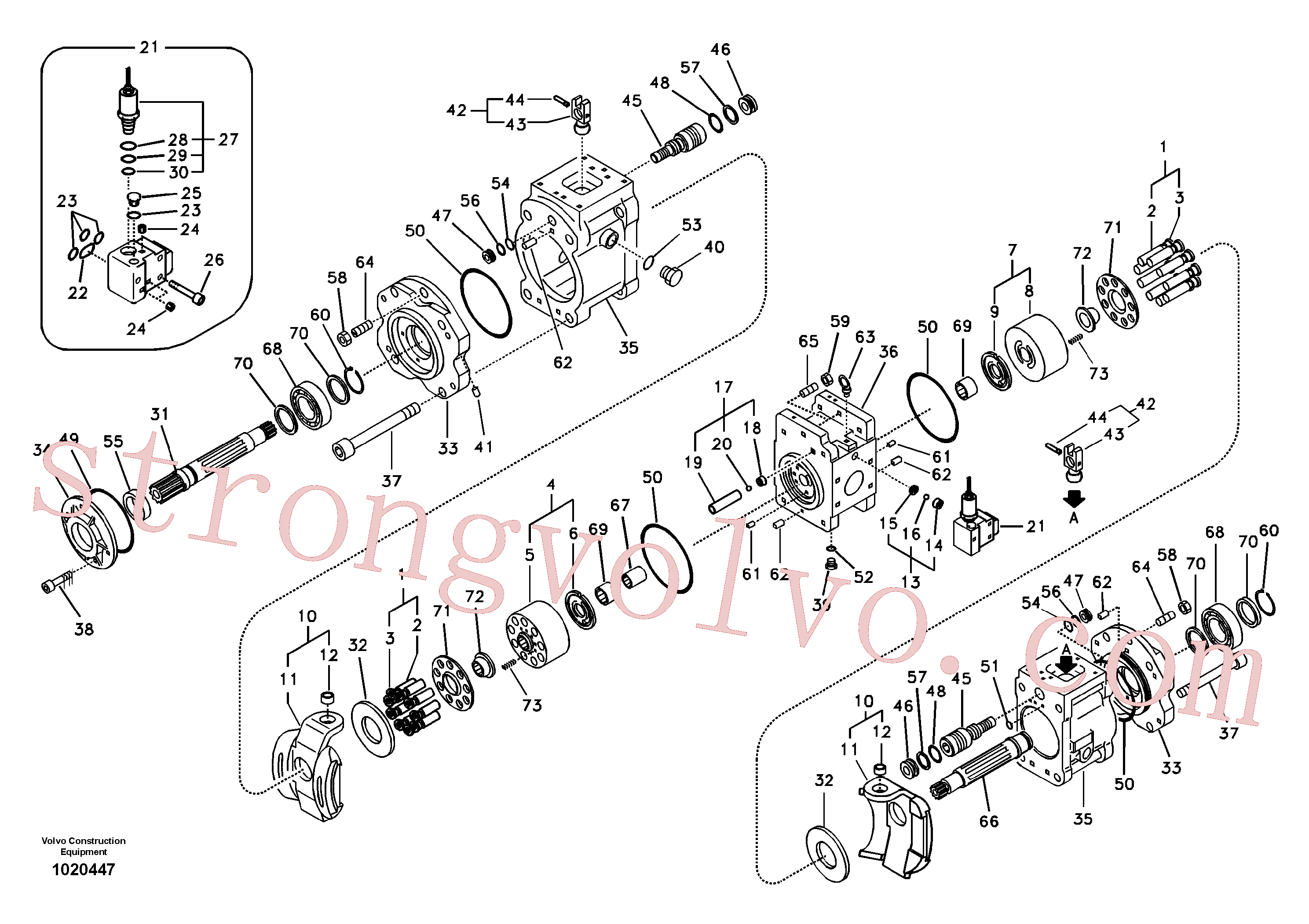 VOE14531856 Volvo Bomba hidráulica(1020447 Montagem)