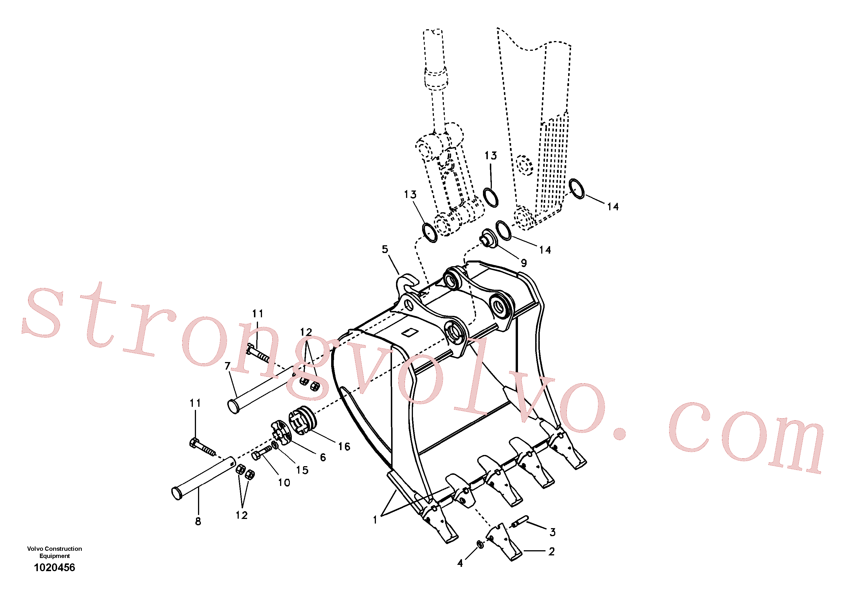 VOE14553243 Volvo Balde(1020456 Montagem)