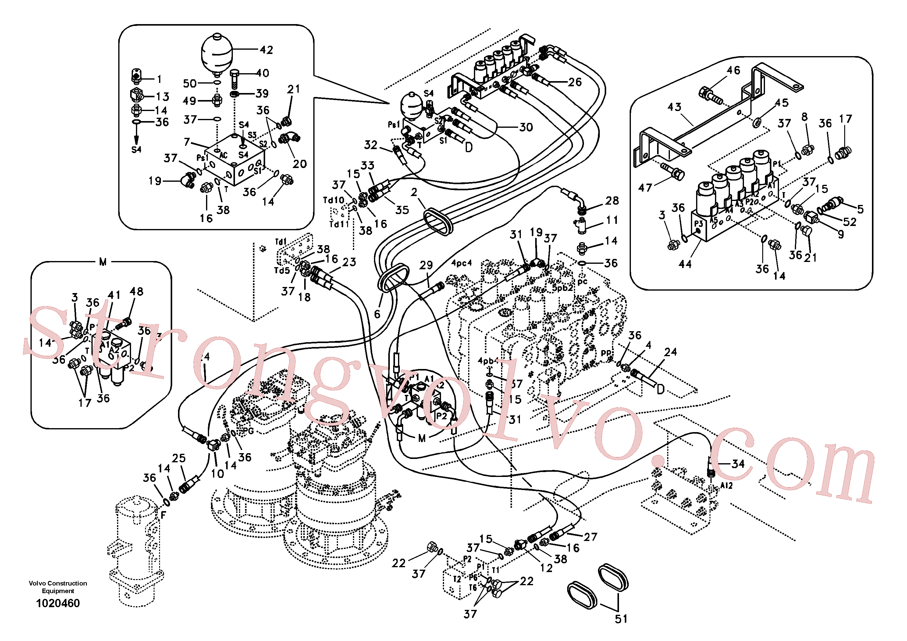 SA9453-03226 Volvo Sistema servomotor, válvula de comando para válvula solenóide(1020460 Montagem)