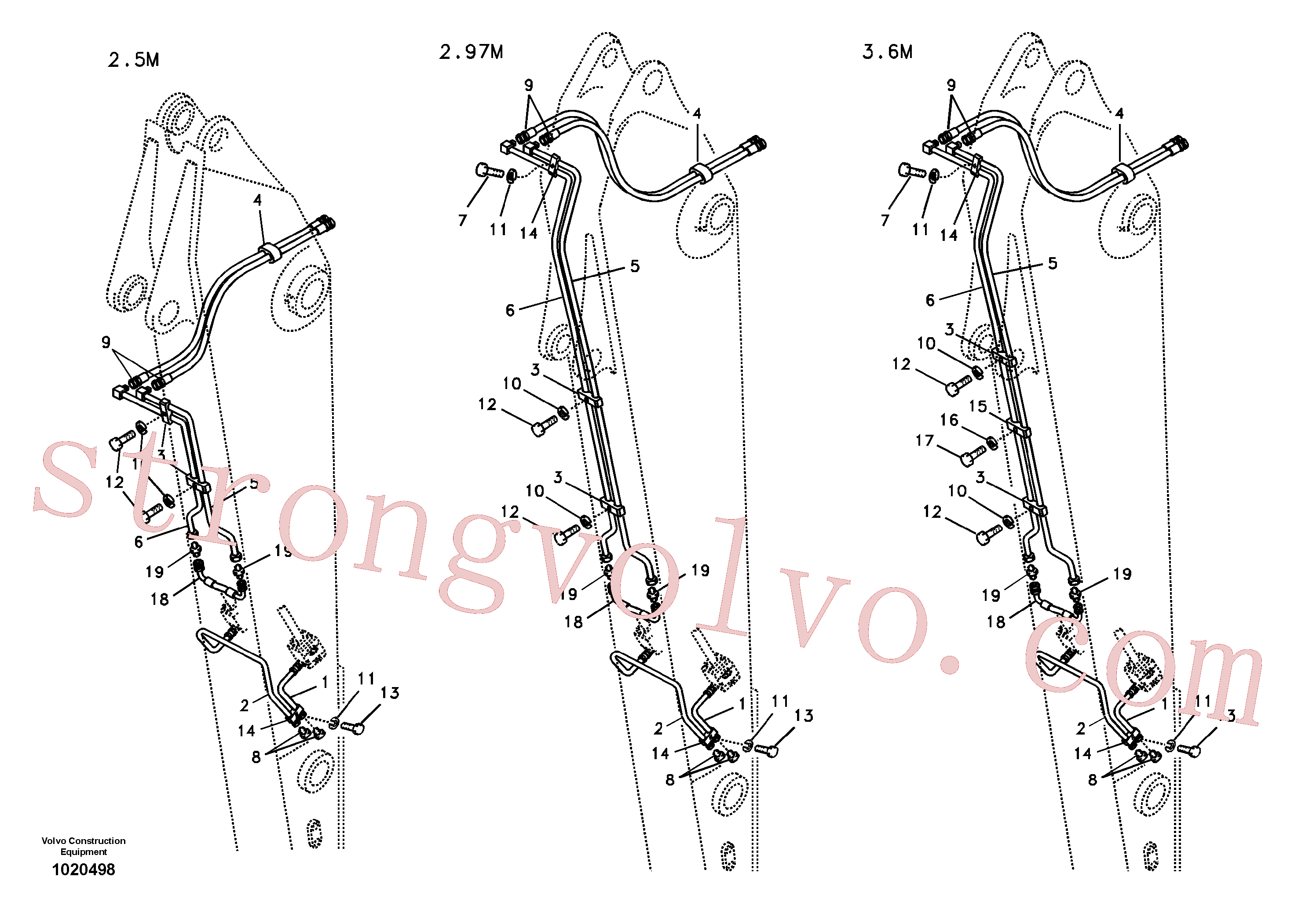 VOE14532704 Volvo Hidráulica de serviço, inclinação e rotor no braço de afundamento(1020498 Montagem)