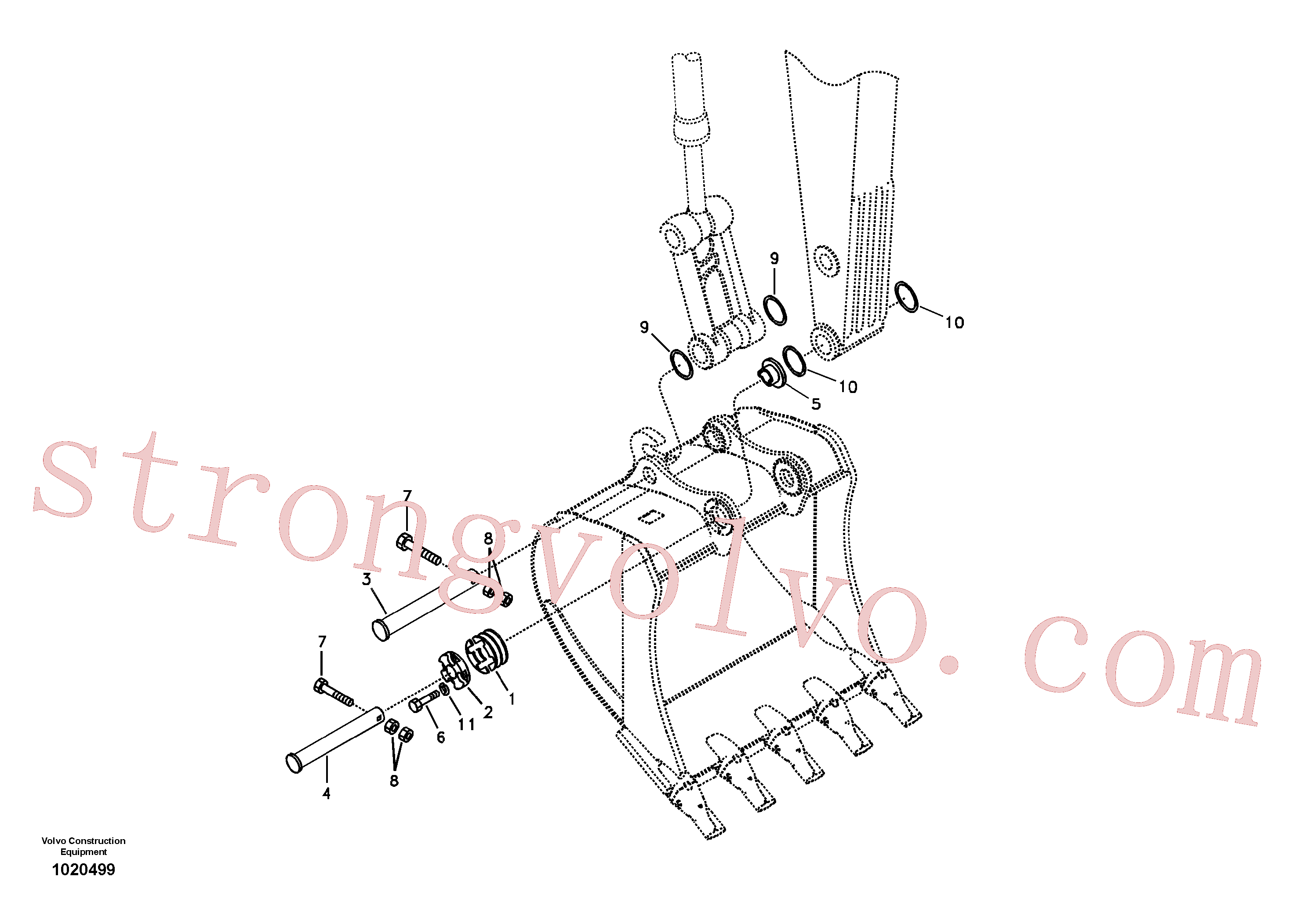 China Made SA14880695 Ring Volvo Acessórios para escavadeira