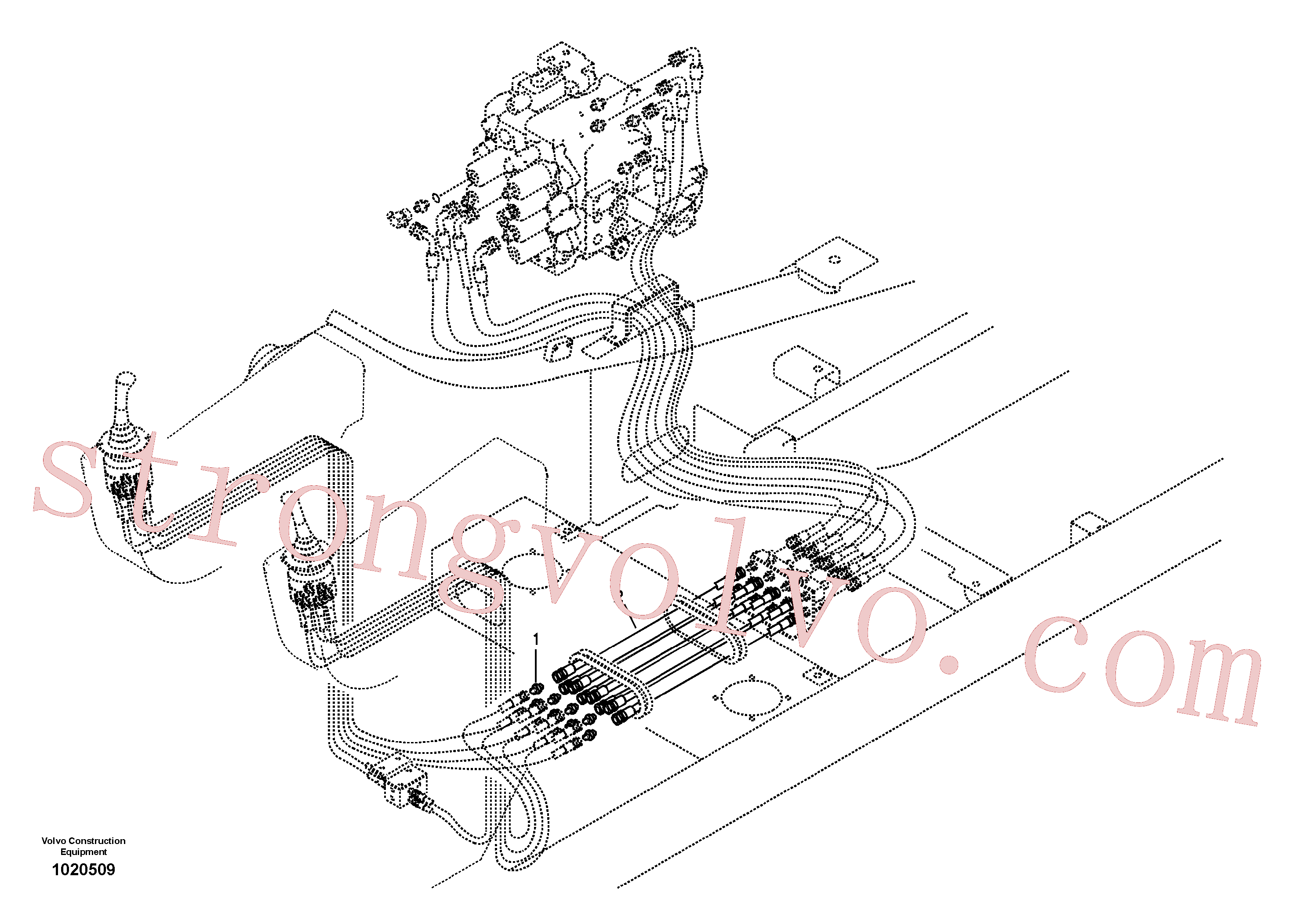 Volvo Montagem SA9416-11031 Conexão Acessórios