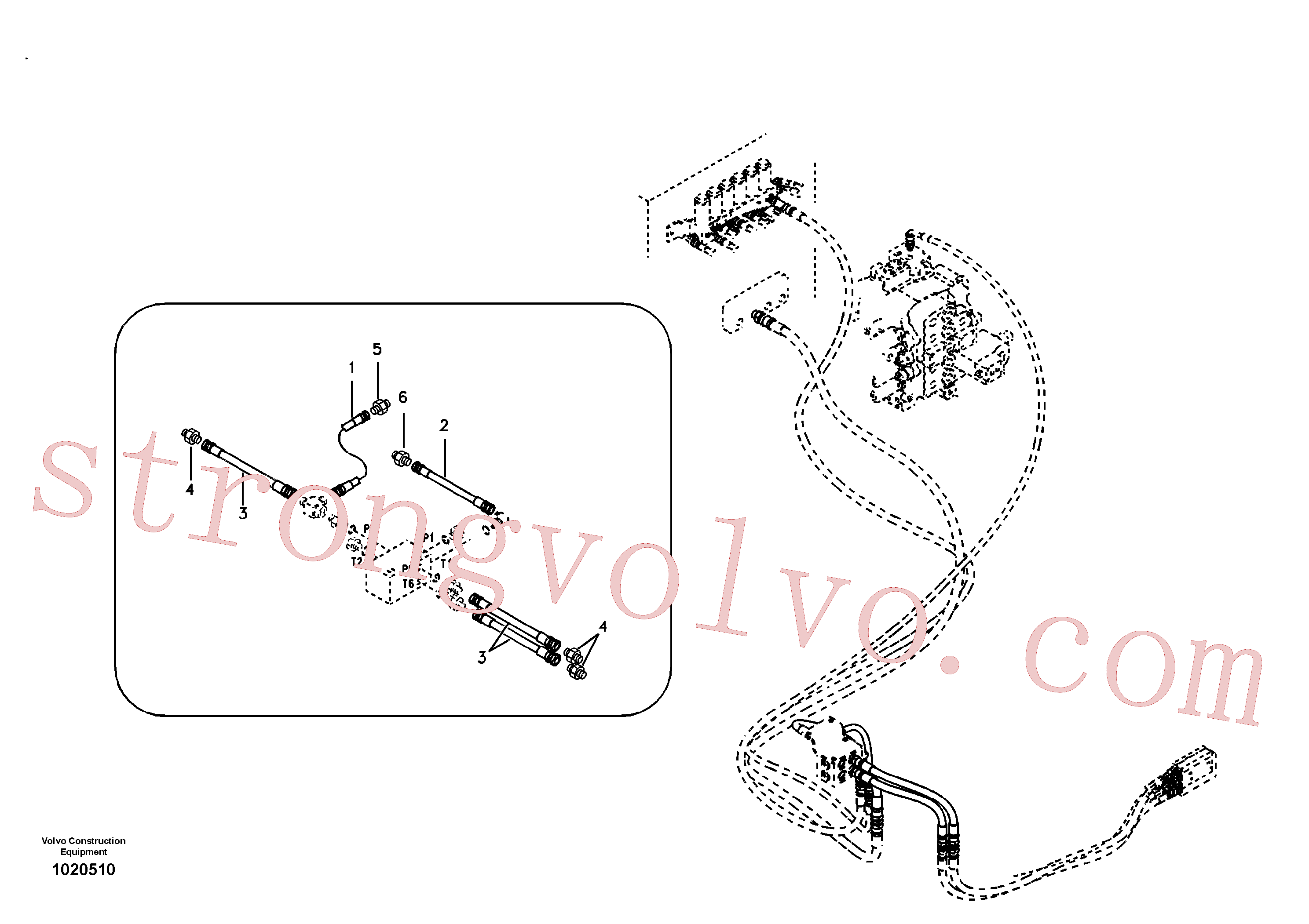 SA9451-02209 Volvo Sistema servomotor, válvula de comando para válvula solenóide(1020510 Montagem)
