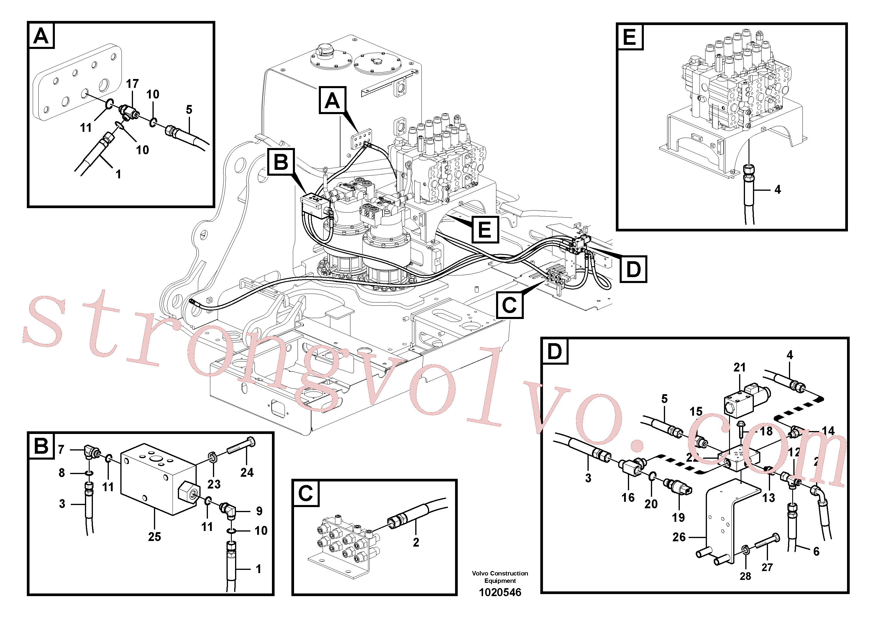 Volvo Montagem VOE14880493 Cotovelo Acessórios