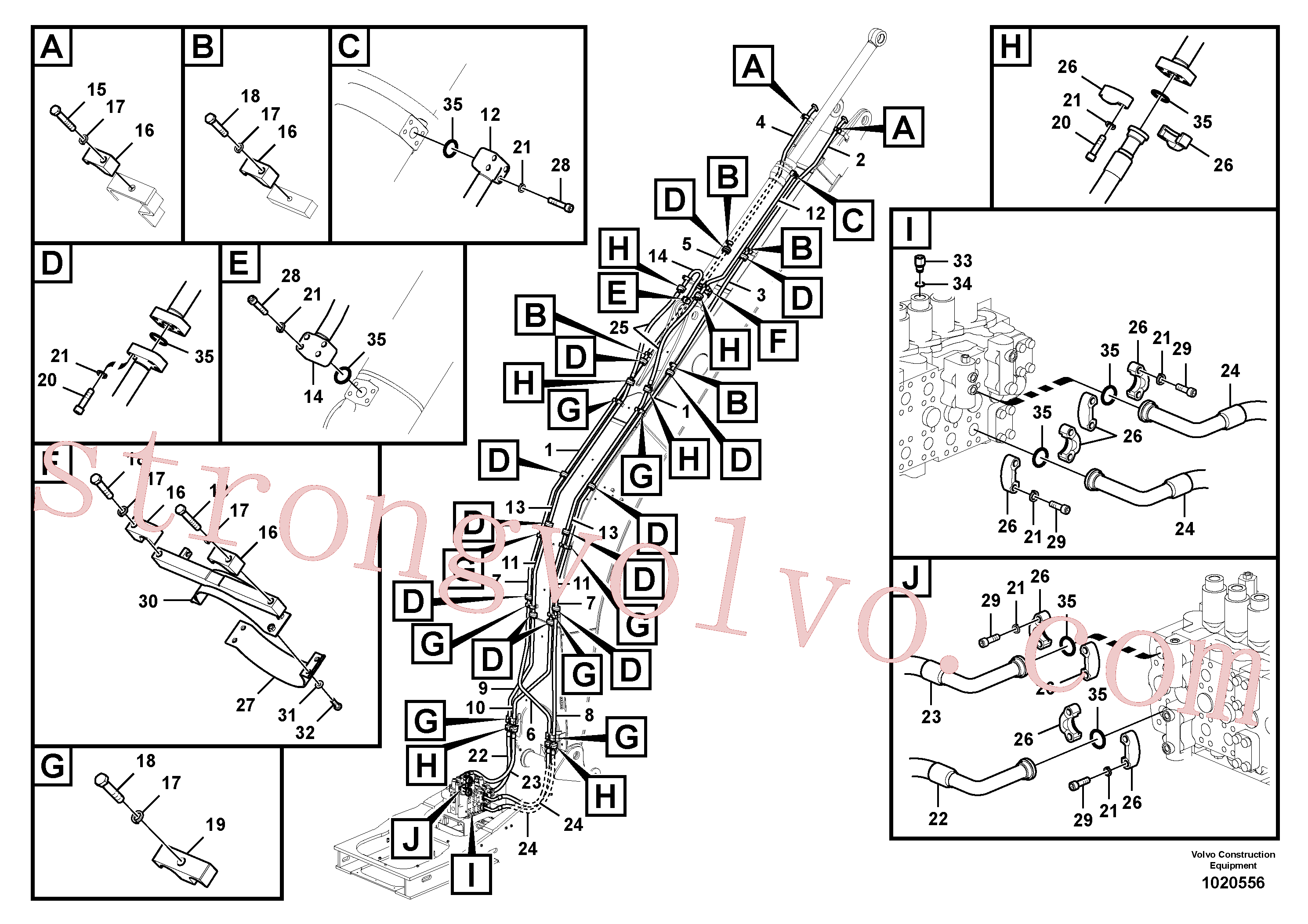 Volvo Acessórios para escavadeira VOE14880728 Xtraflex/5000 Acessórios