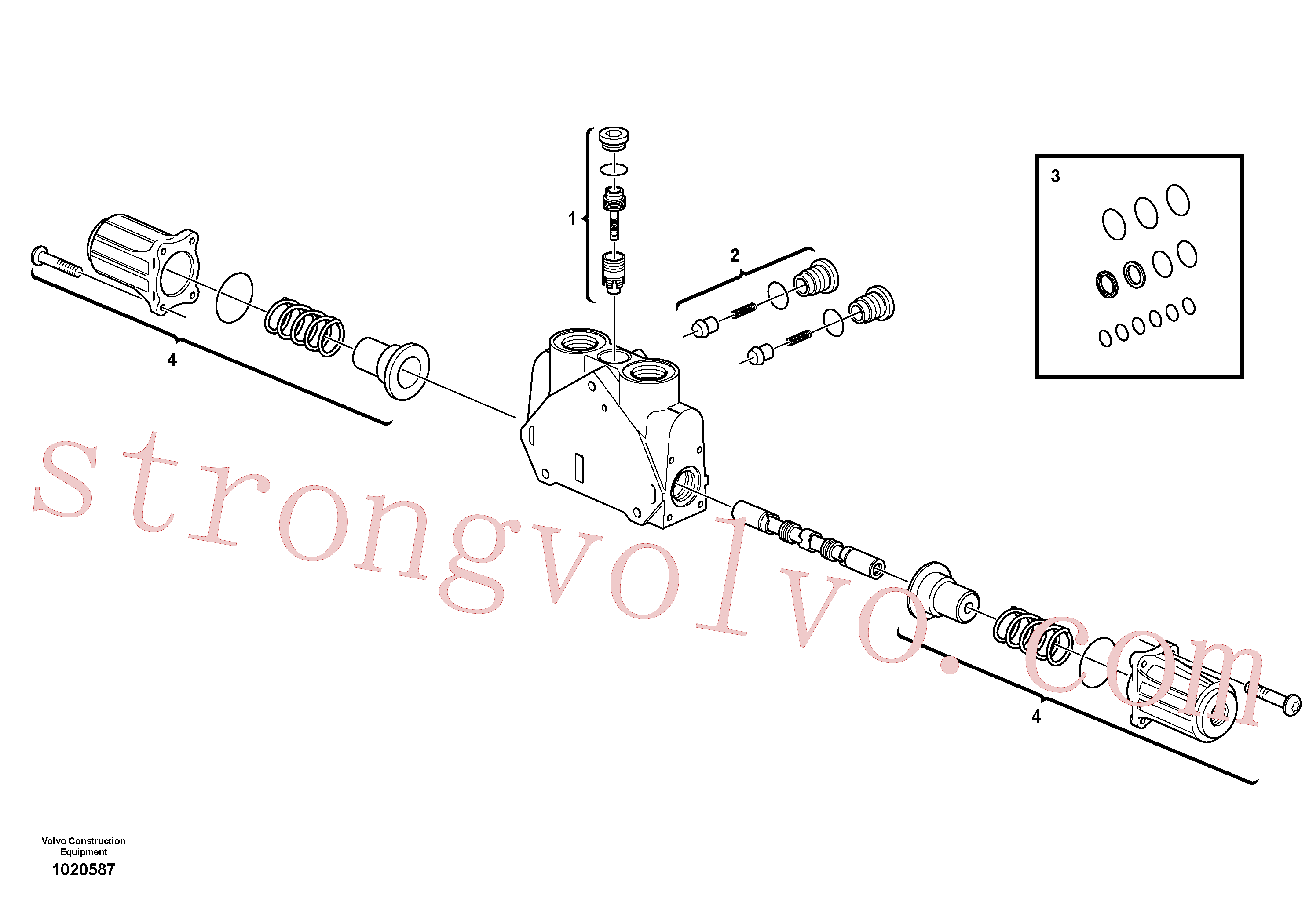 Volvo Acessórios para escavadeira VOE15171623 Jogo de vedação Acessórios