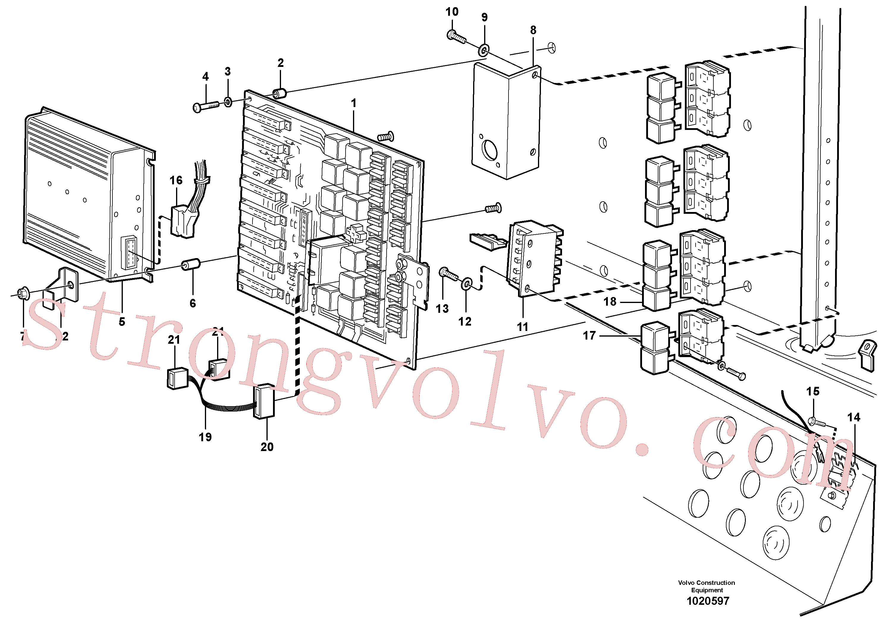 VOE13980220 Volvo Caixa de derivação eléctrica(1020597 Montagem)