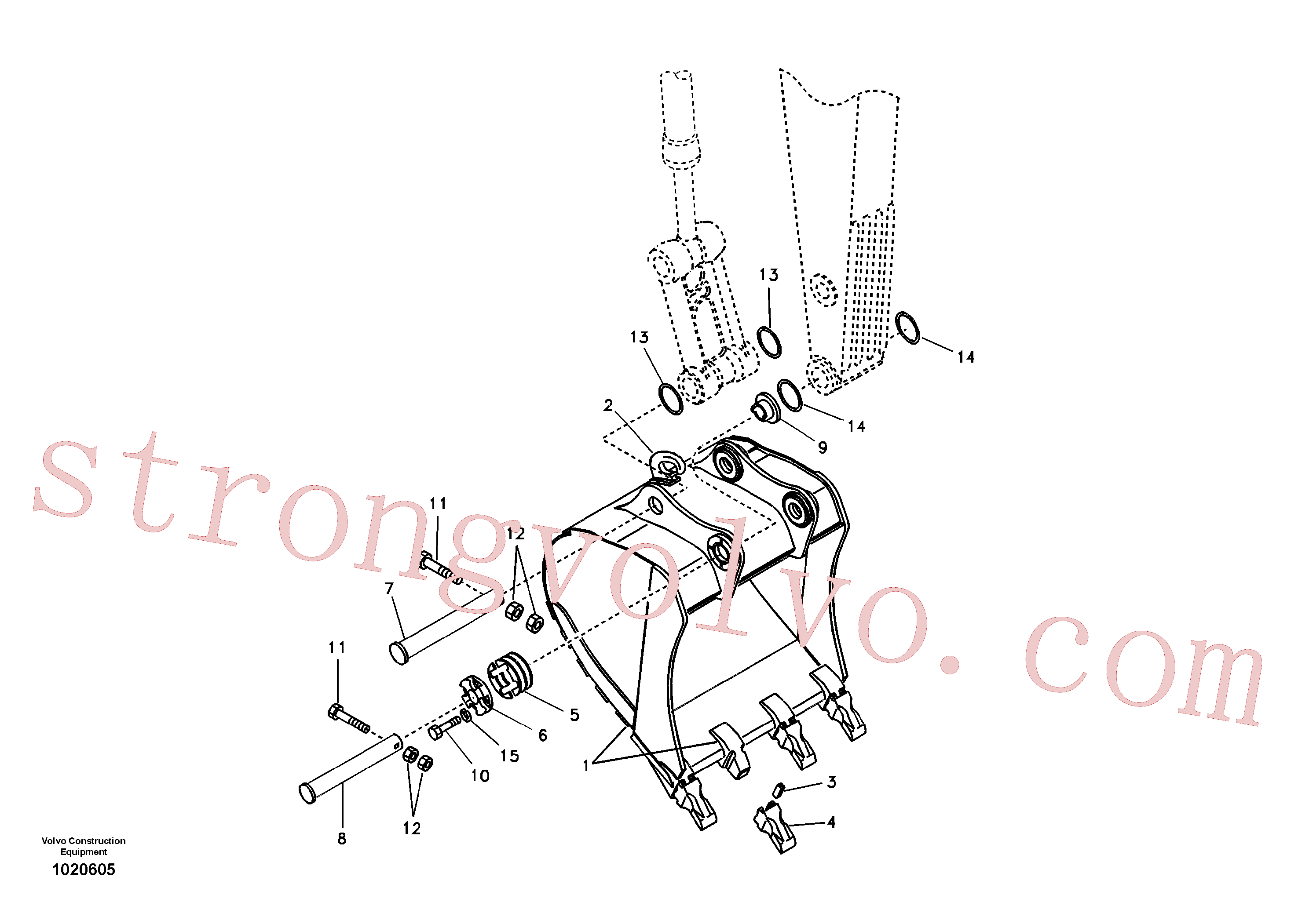 Volvo Acessórios para escavadeira VOE14525955 Hook Acessórios