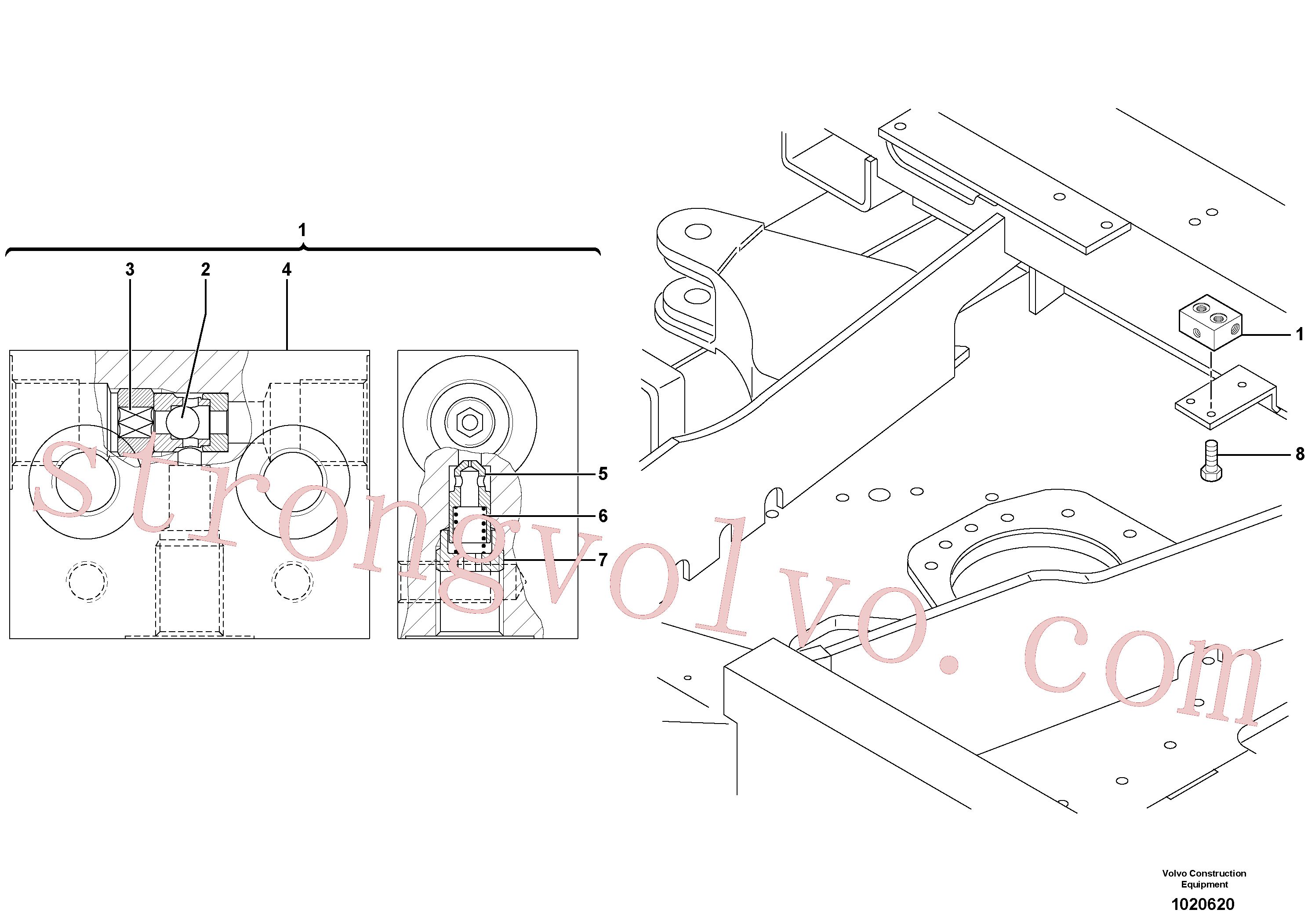 Volvo VOE11800381 Bloco Volvo Acessórios para escavadeira