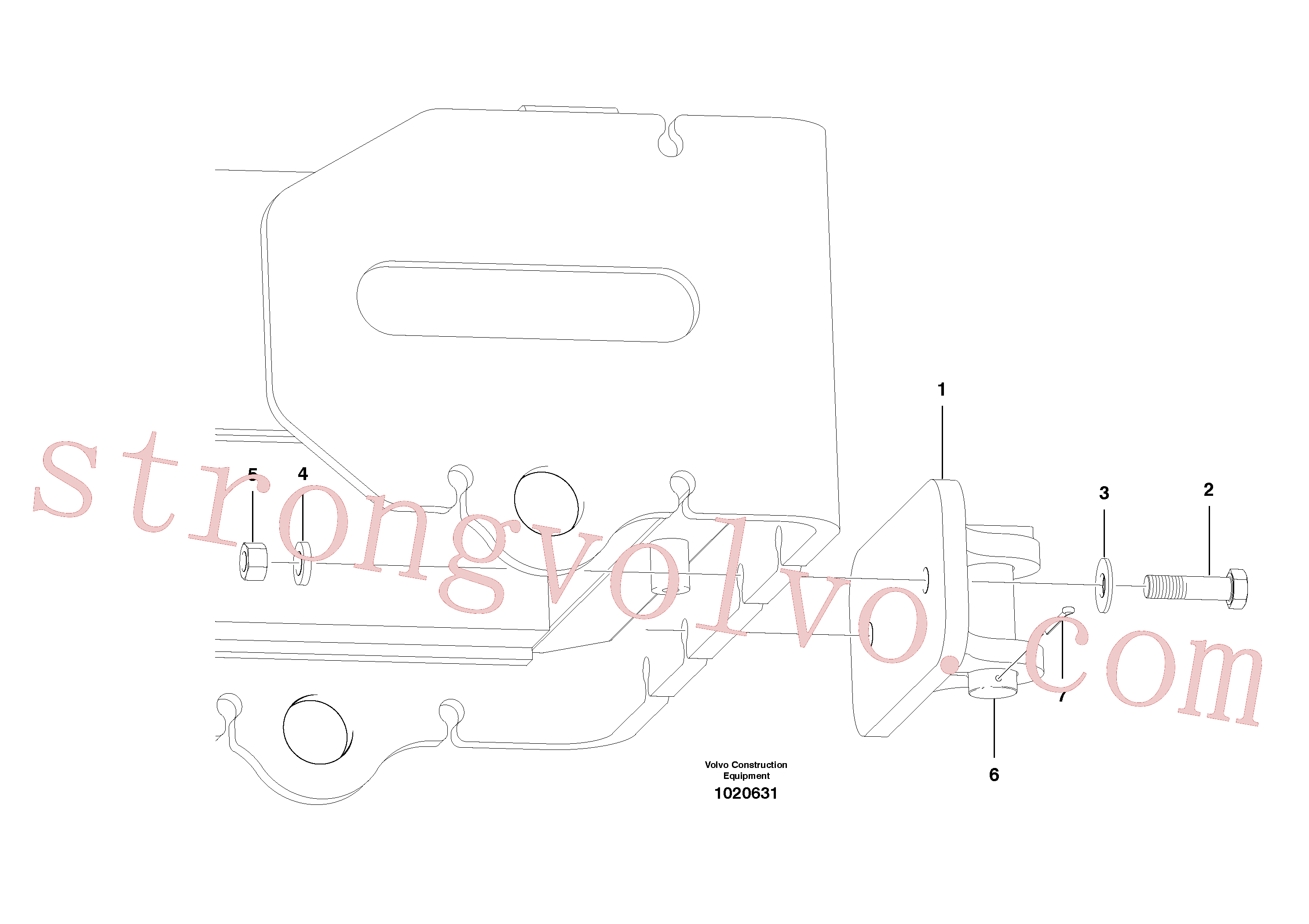 China Made VOE961178 Arruela simples Volvo Acessórios para escavadeira