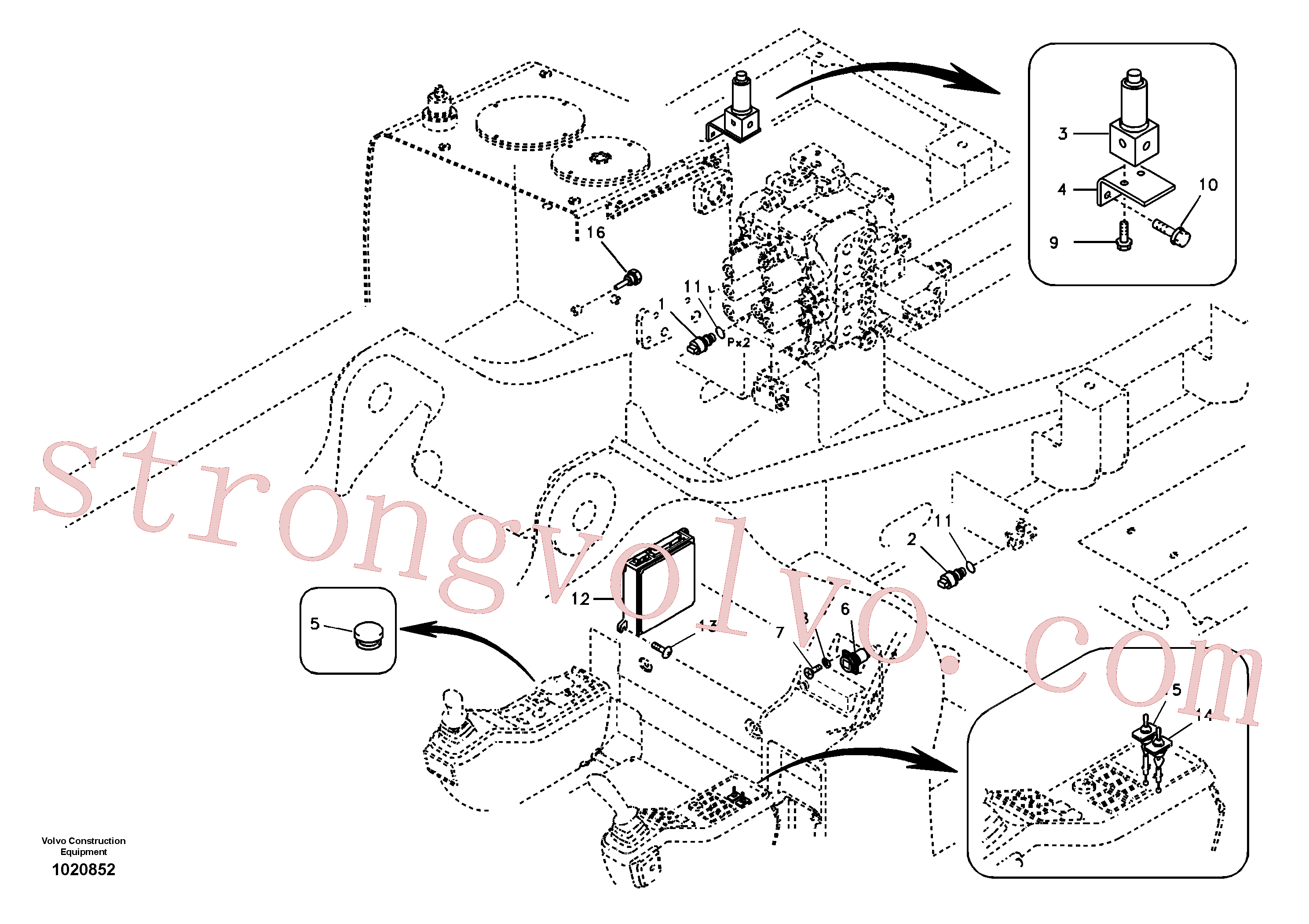 VOE14529305 Volvo Unidade electrónica.(1020852 Montagem)