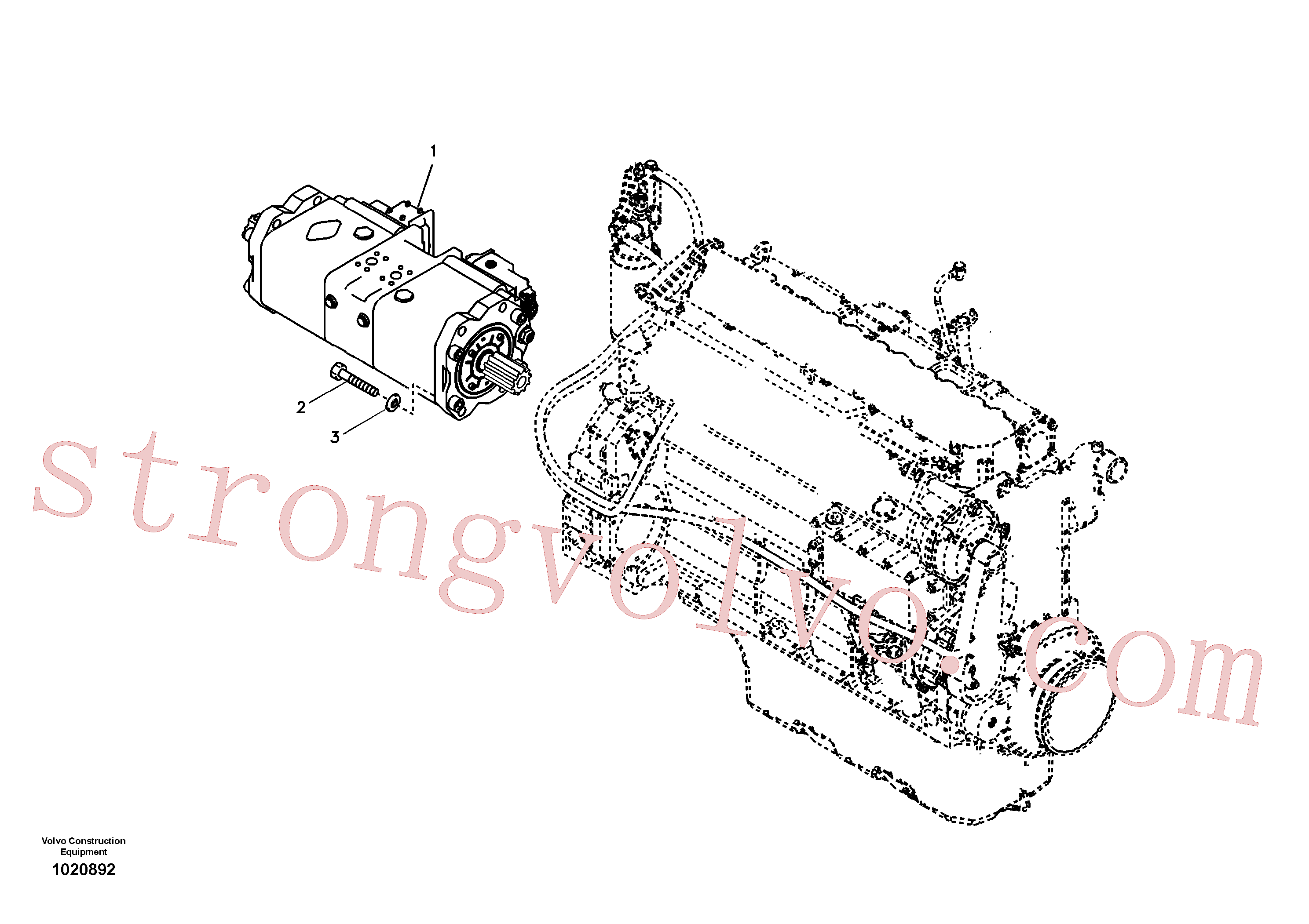 Atacado VOE14531591 Bomba Volvo escavadeira