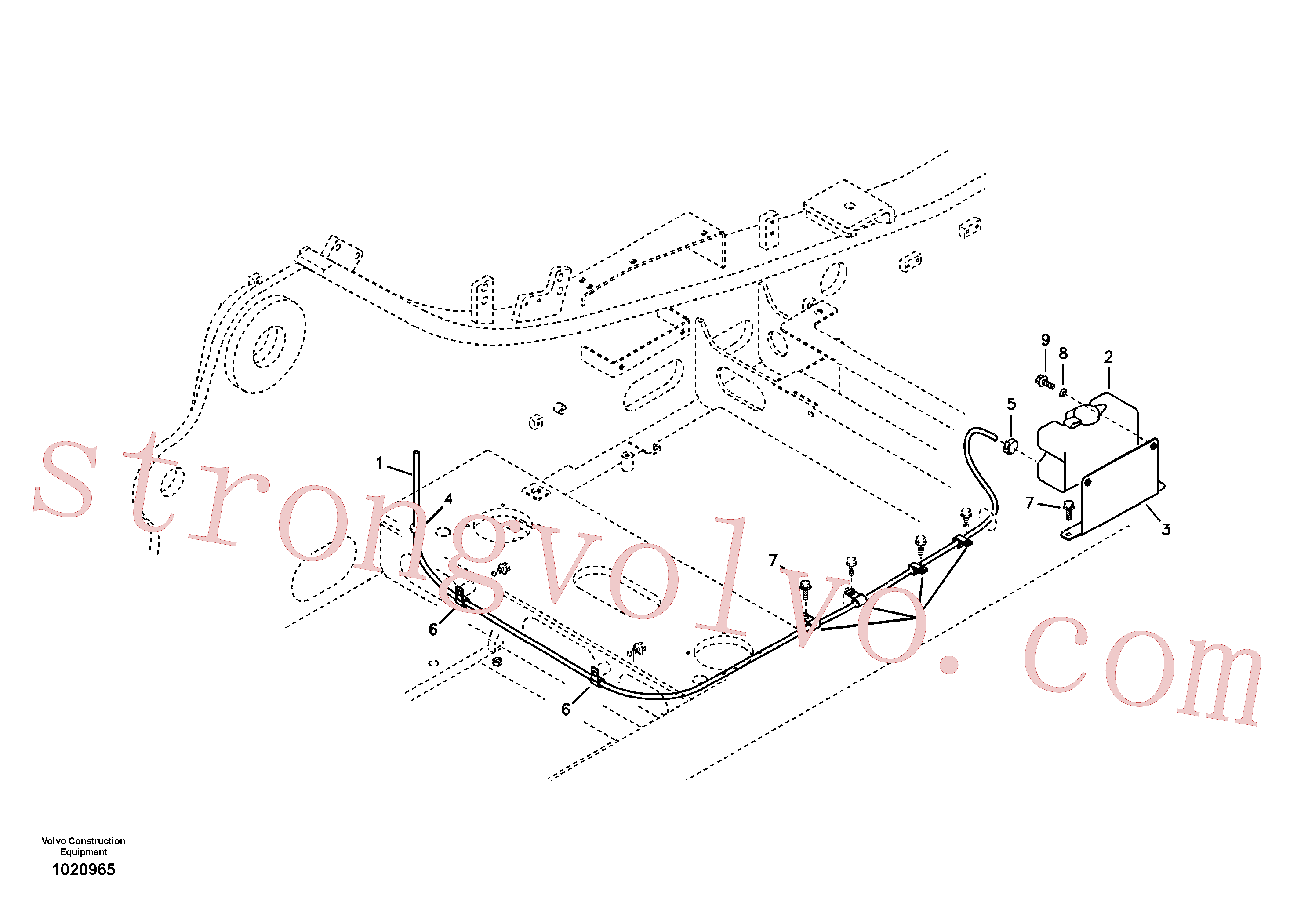 SA9285-11000 Volvo Lava pára-brisas(1020965 Montagem)