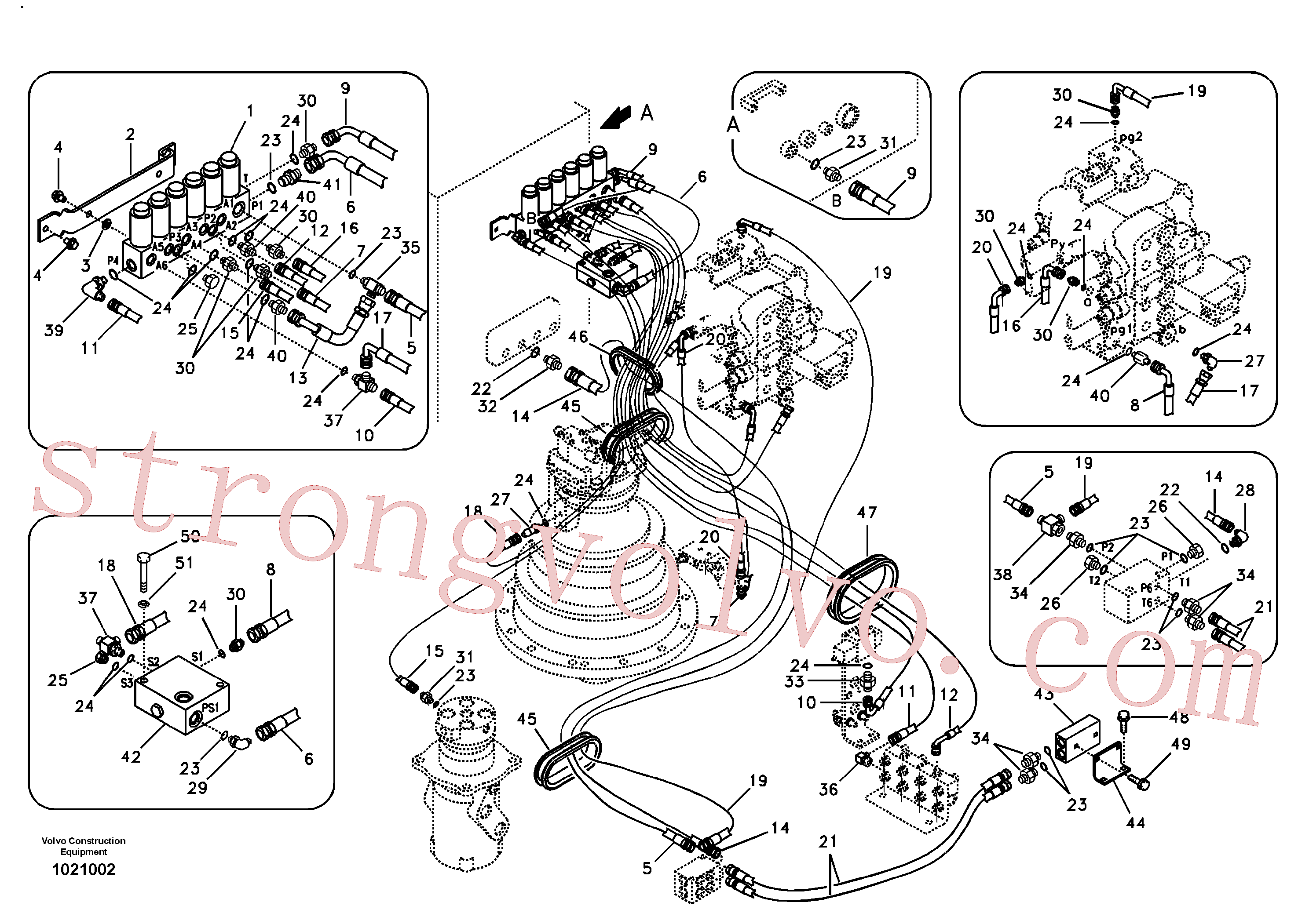 Volvo Montagem SA9451-03220 Mangueira completa Acessórios