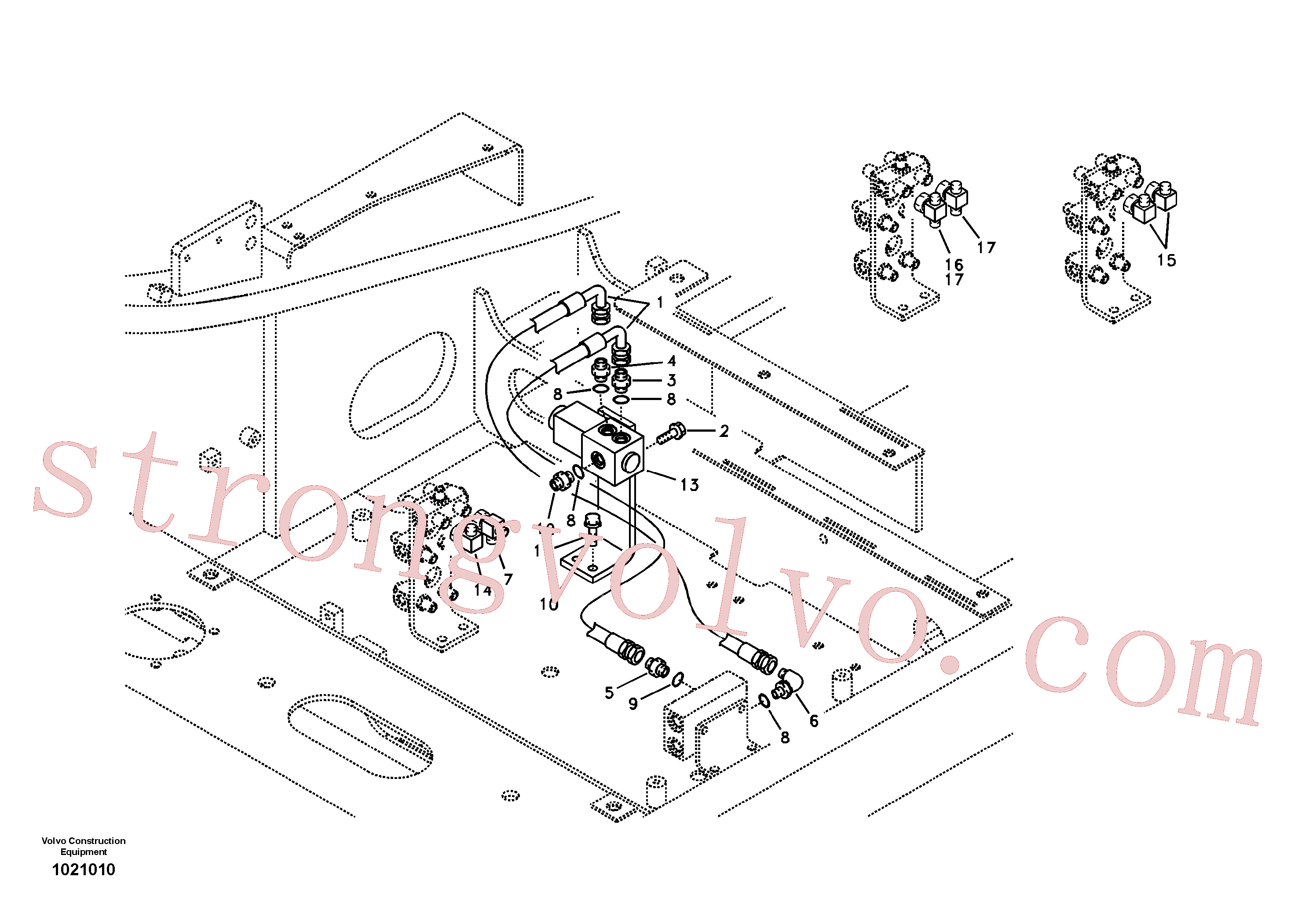 Atacado VOE14536526 Suporte Volvo escavadeira