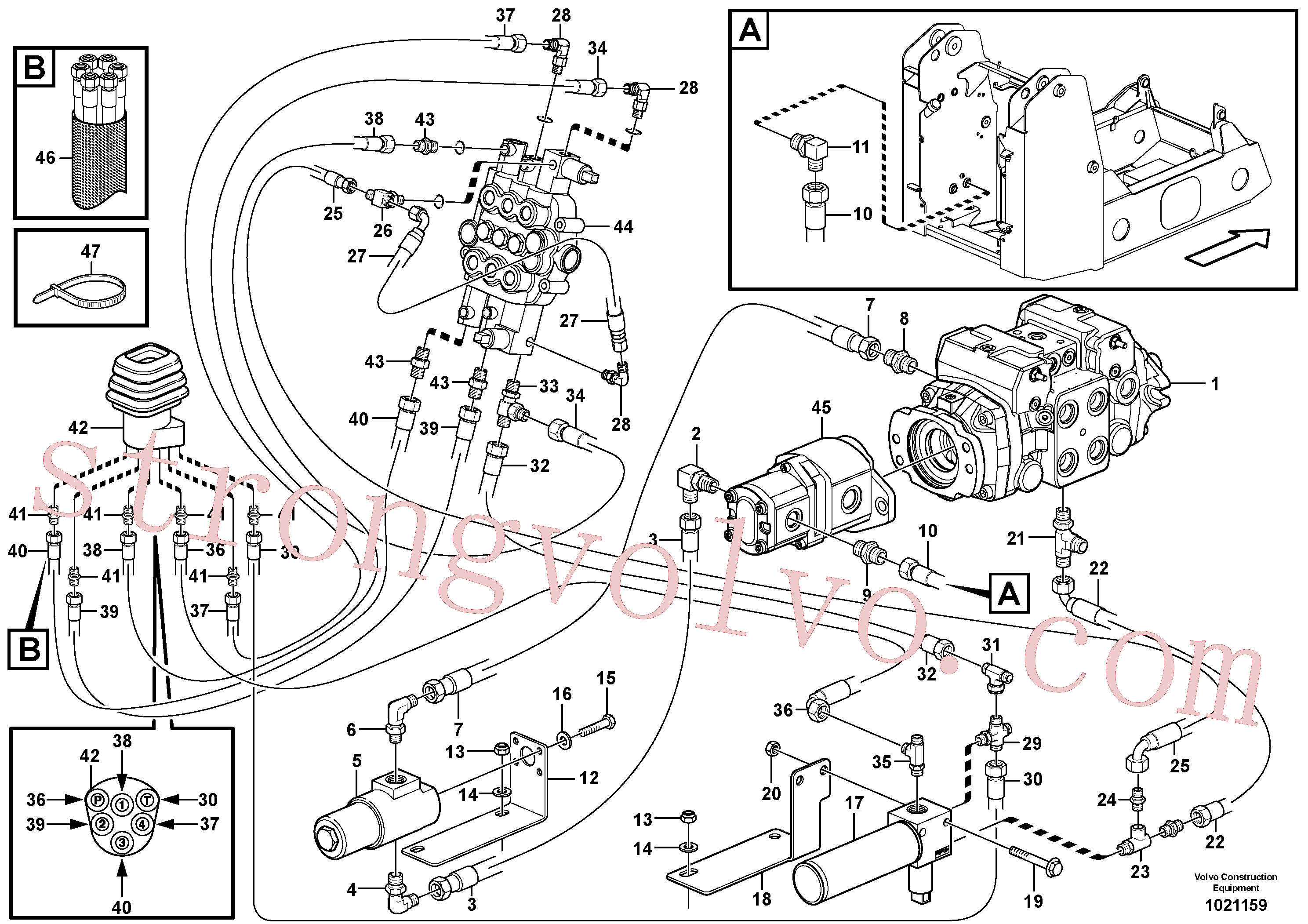 Volvo Acessórios para escavadeira PJ7417112 Repair kit Acessórios