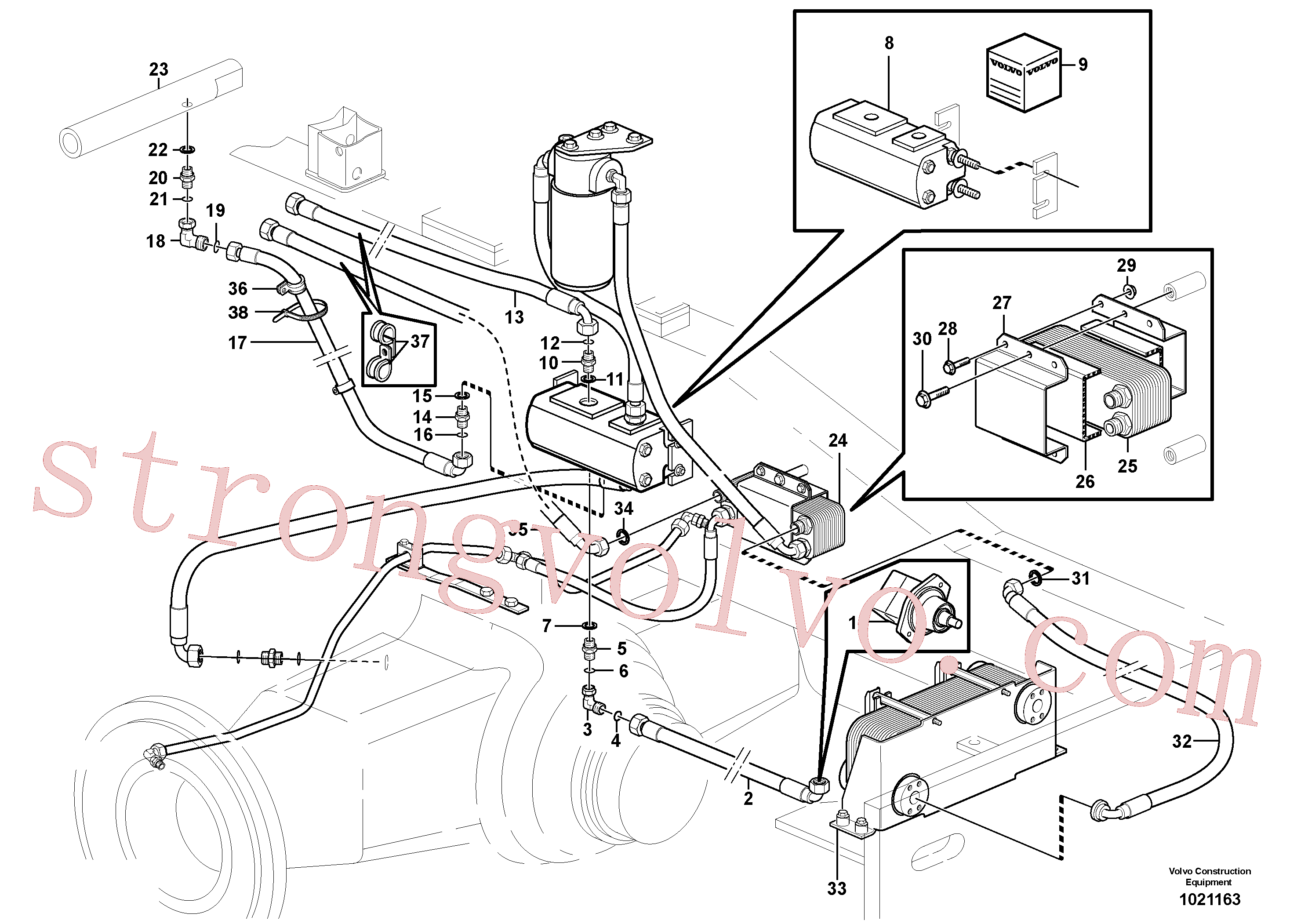Atacado RM59918649 Niple Volvo escavadeira