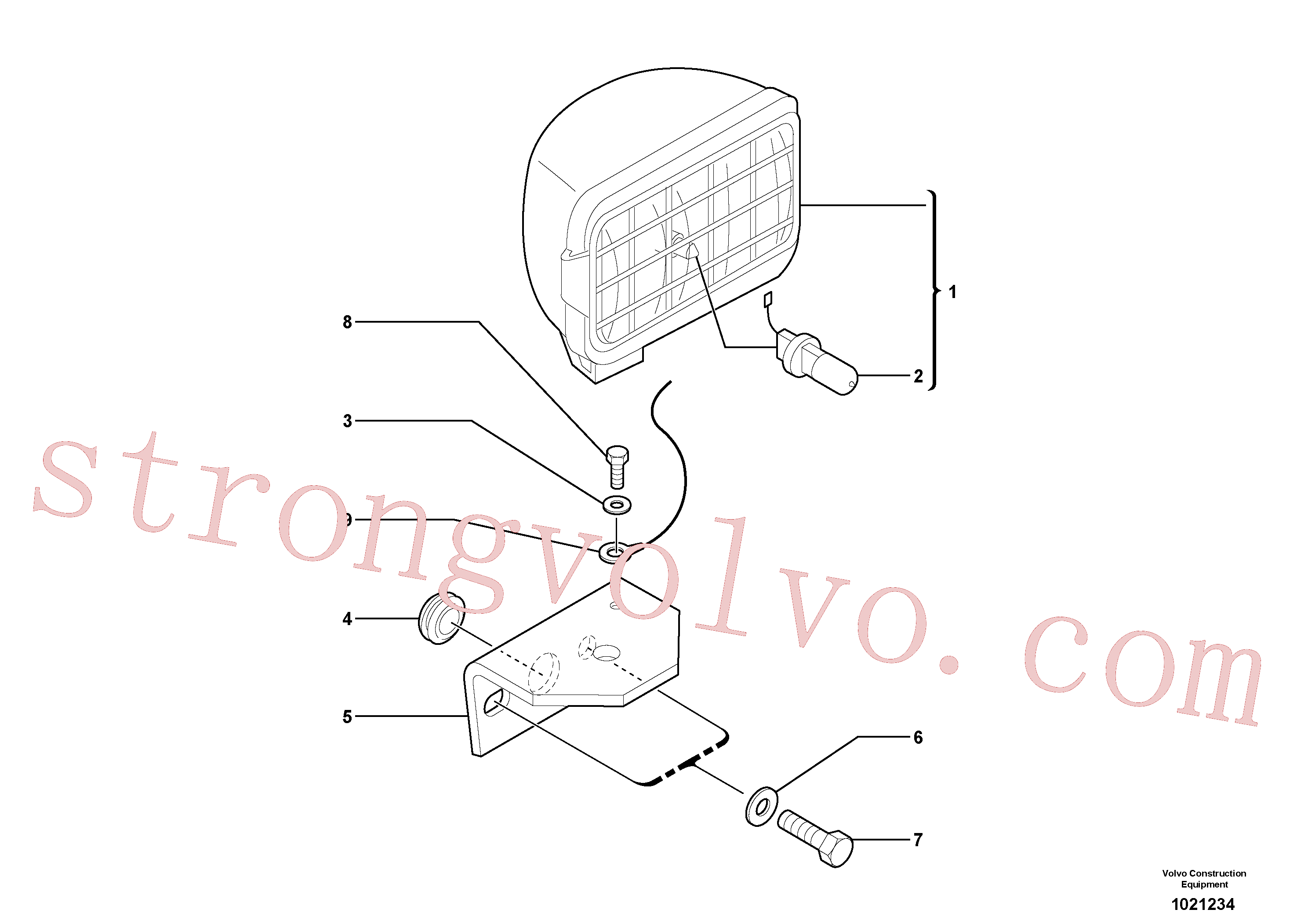 VOE13940090 Arruela, Arruela simples Volvo escavadeira